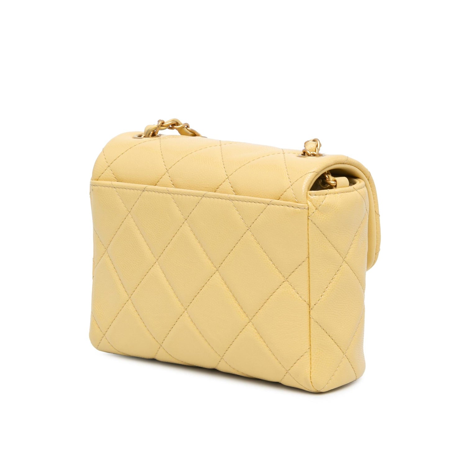 Chanel Mini CC Quilted Caviar Flap