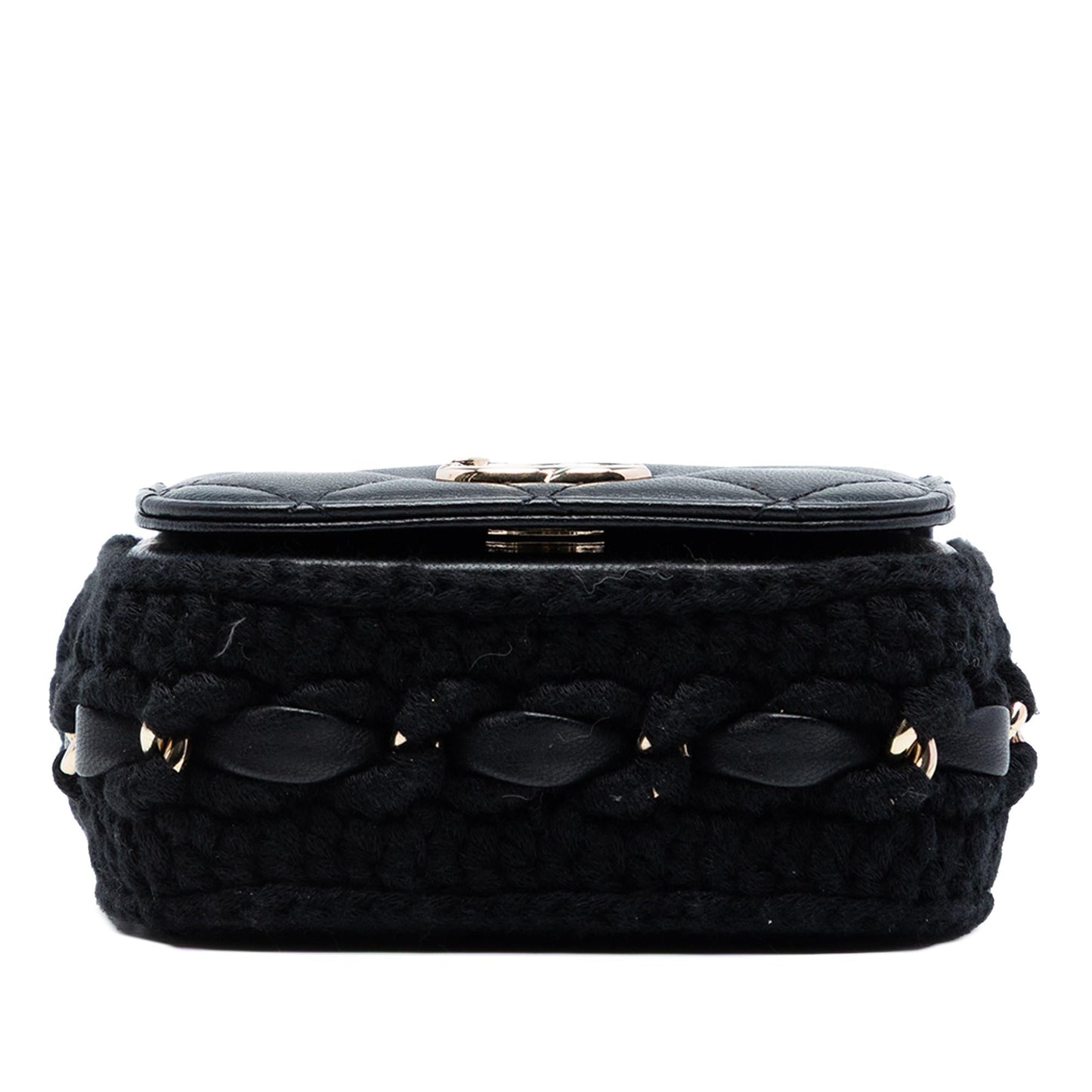 Chanel Mini CC Quilted Lambskin Crochet Flap