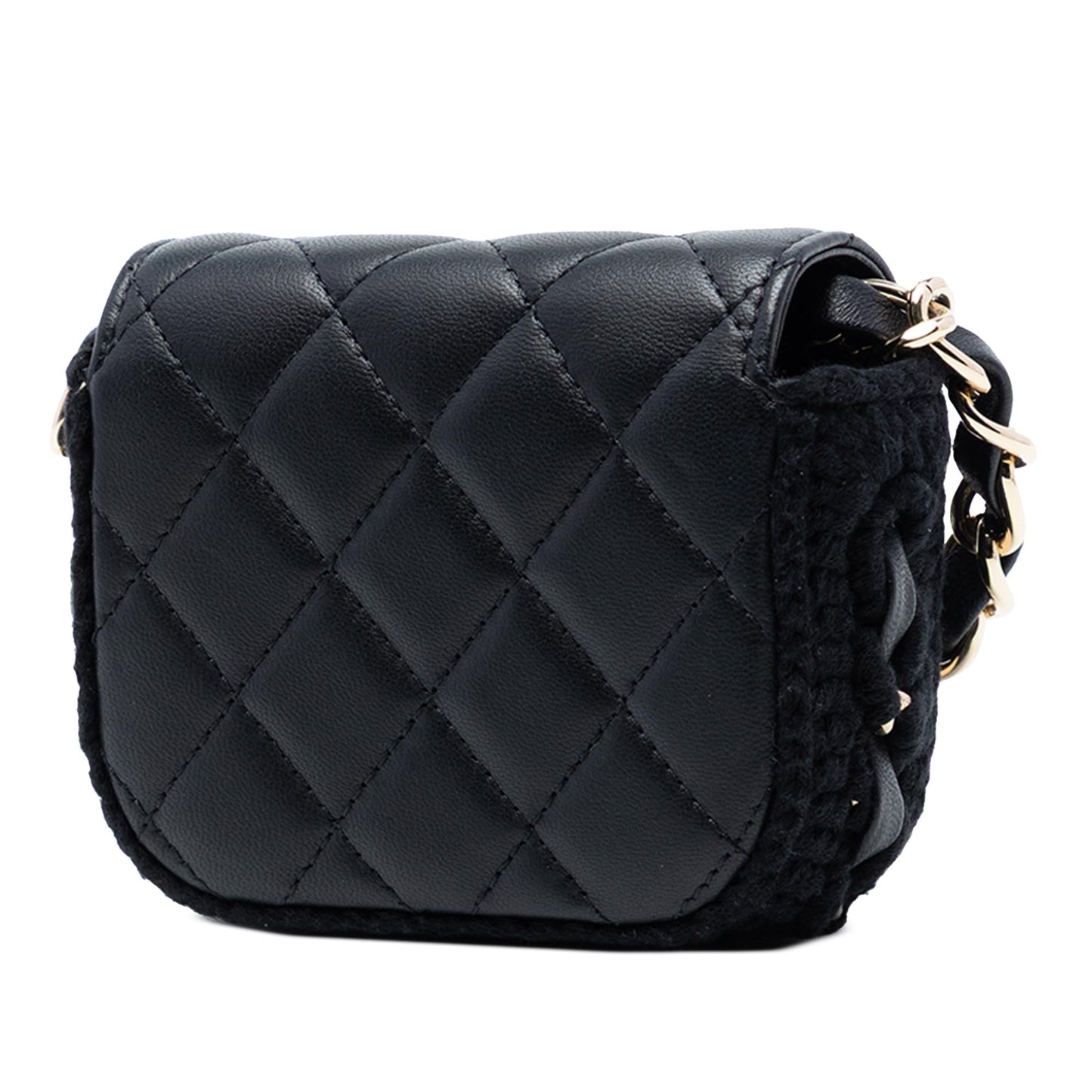 Chanel Mini CC Quilted Lambskin Crochet Flap