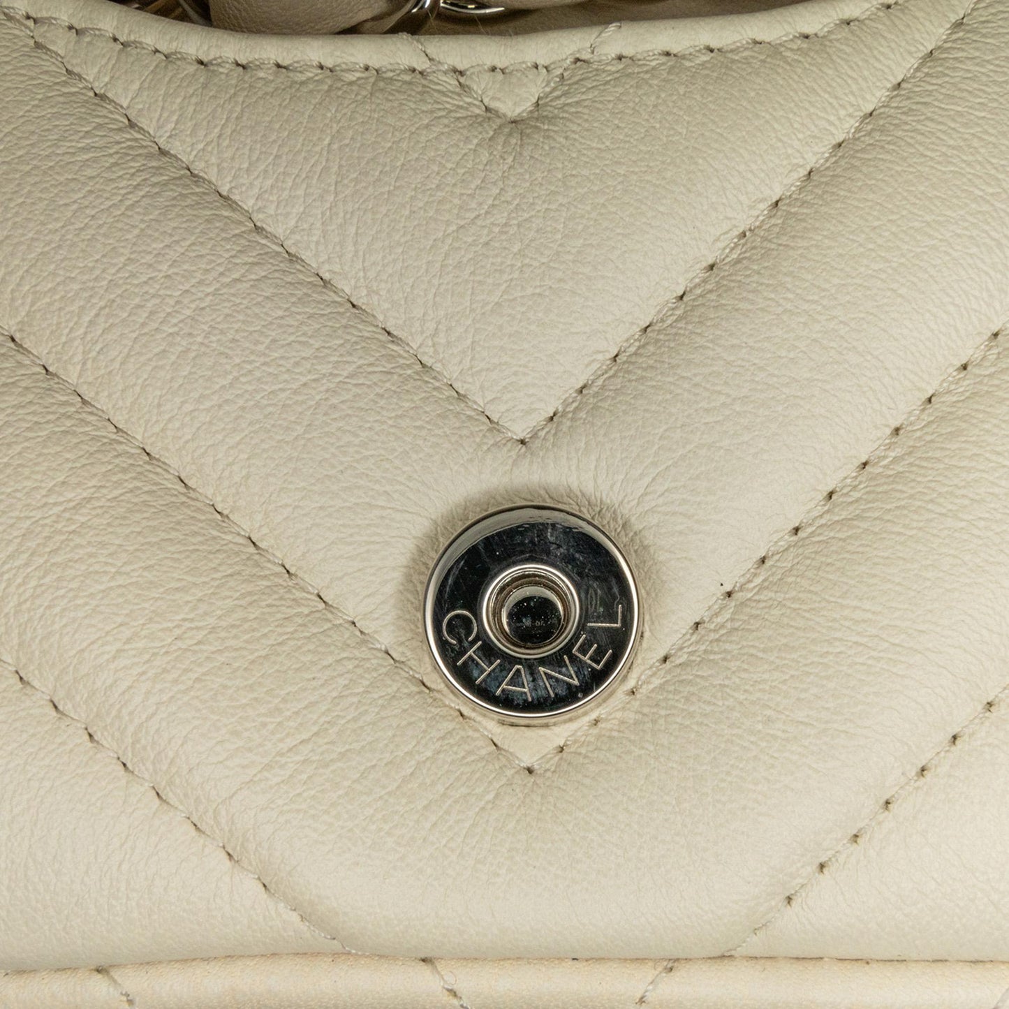 Chanel Mini Chevron Lambskin Card Holder Chain Belt Bag