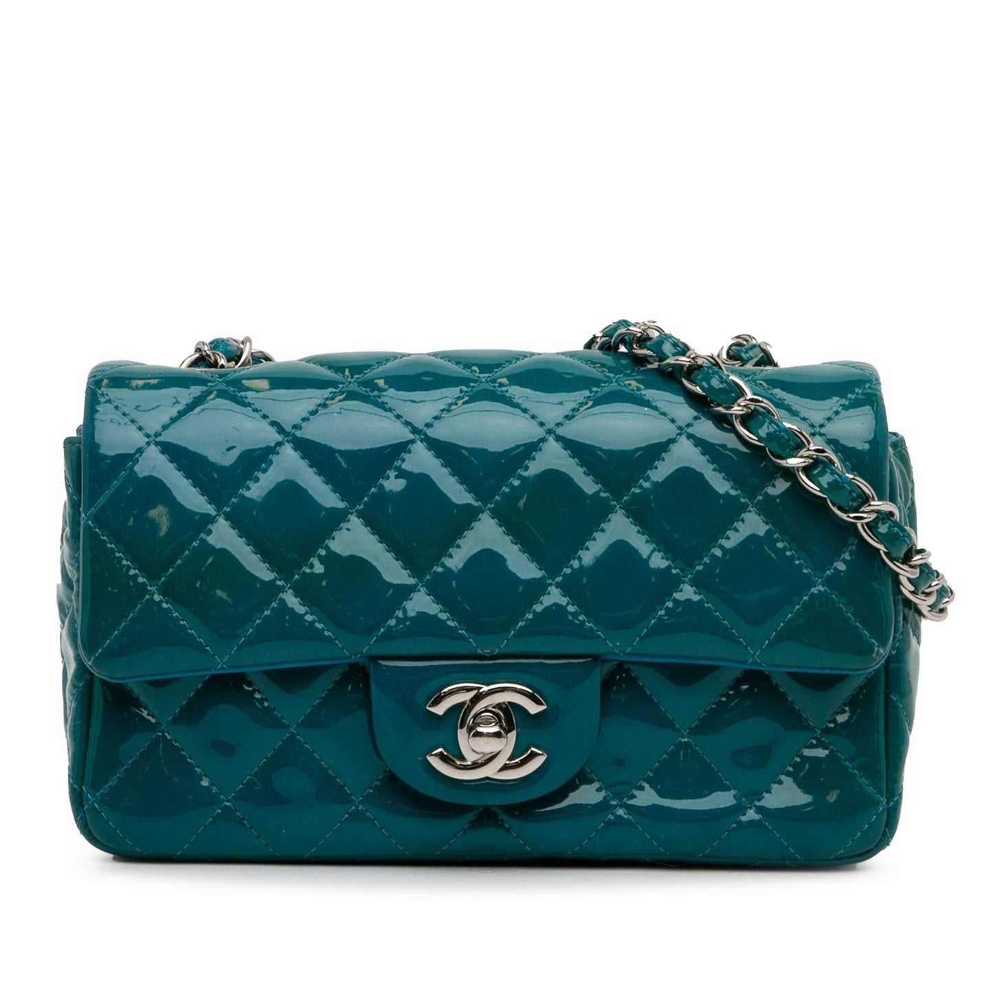 Luxury Chanel Mini Classic Patent Rectangular Single Flap (SHG-9x8gL6)
