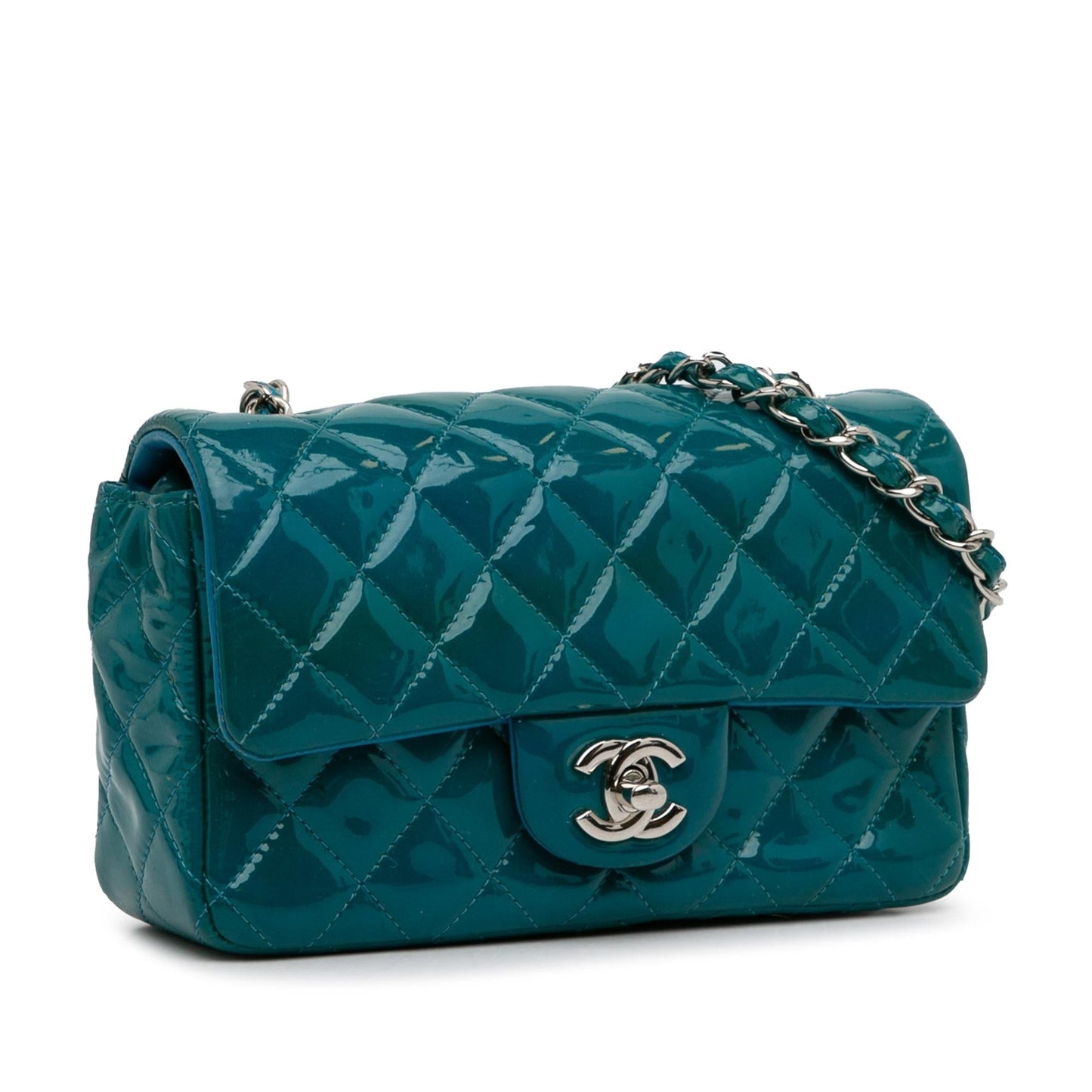 Luxury Chanel Mini Classic Patent Rectangular Single Flap (SHG-9x8gL6)