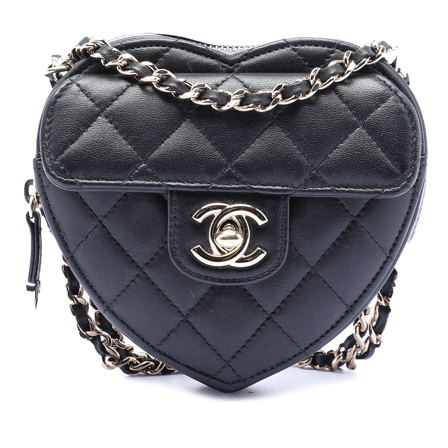 Chanel Mini Lambskin CC in Love Heart Crossbody