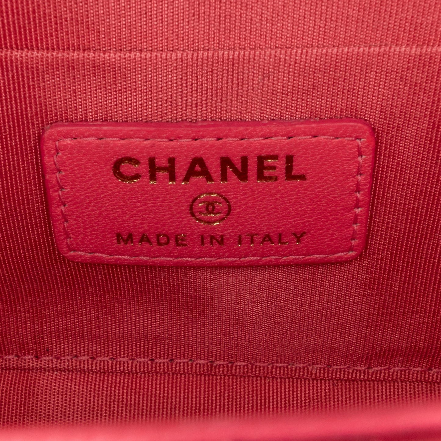 Chanel Mini Lambskin Trendy CC Clutch With Chain