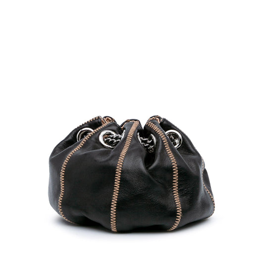 Chanel Mini Lambskin and Satin Reversible Sac Cordon