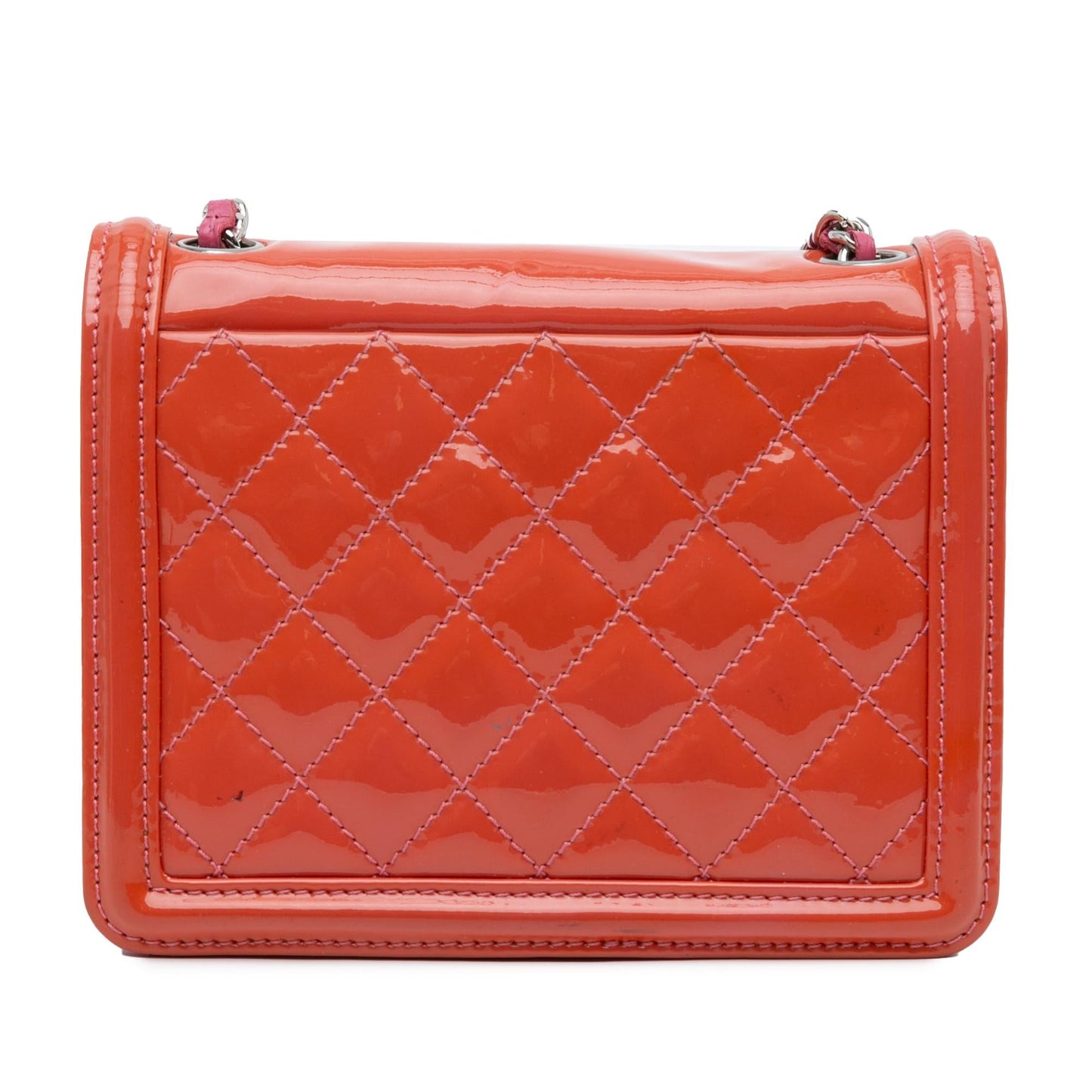 Luxury Chanel Mini Ombre Plexiglass and Patent Boy Brick Flap (SHG-ekVGPs)