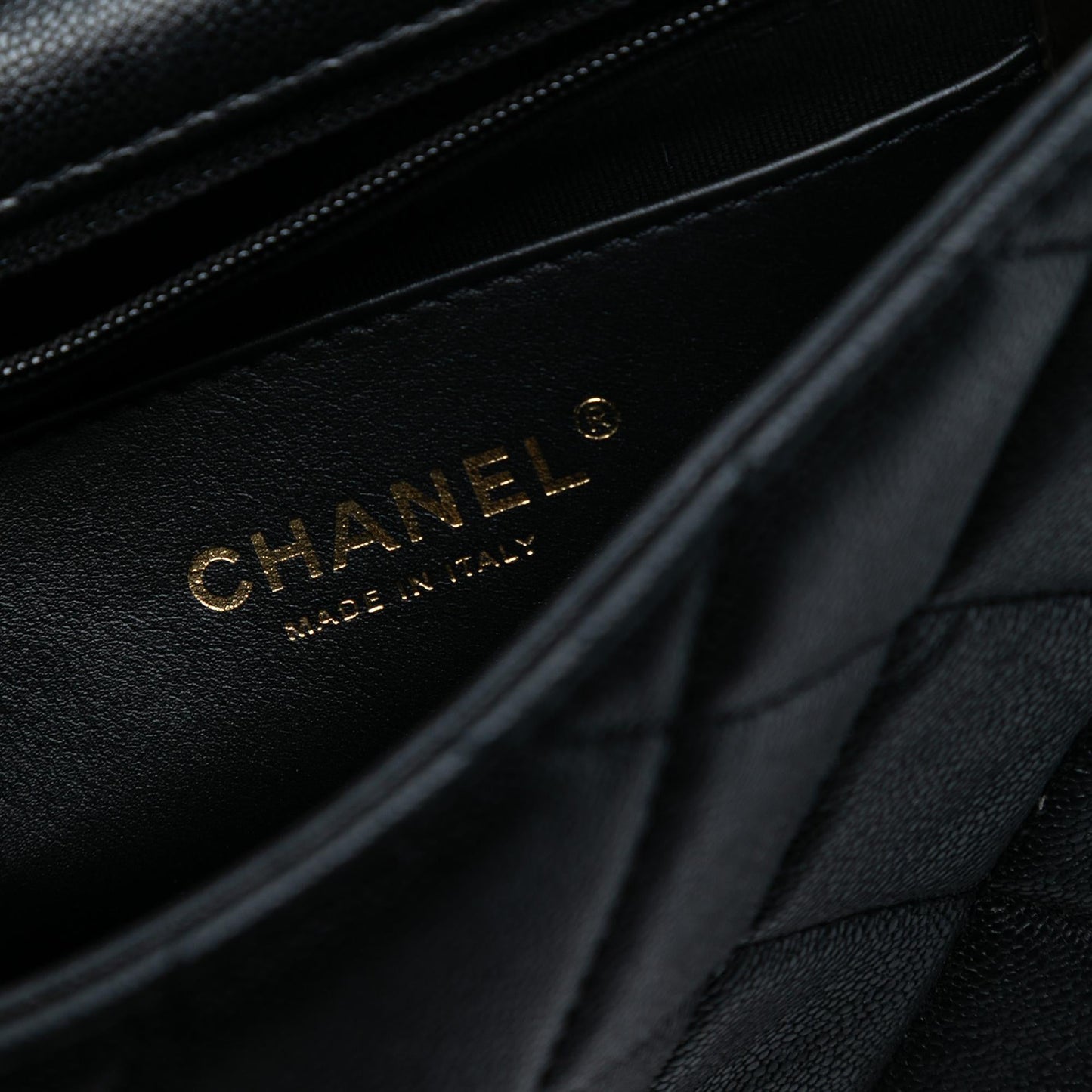 Chanel Mini Quilted Caviar Top Handle Flap