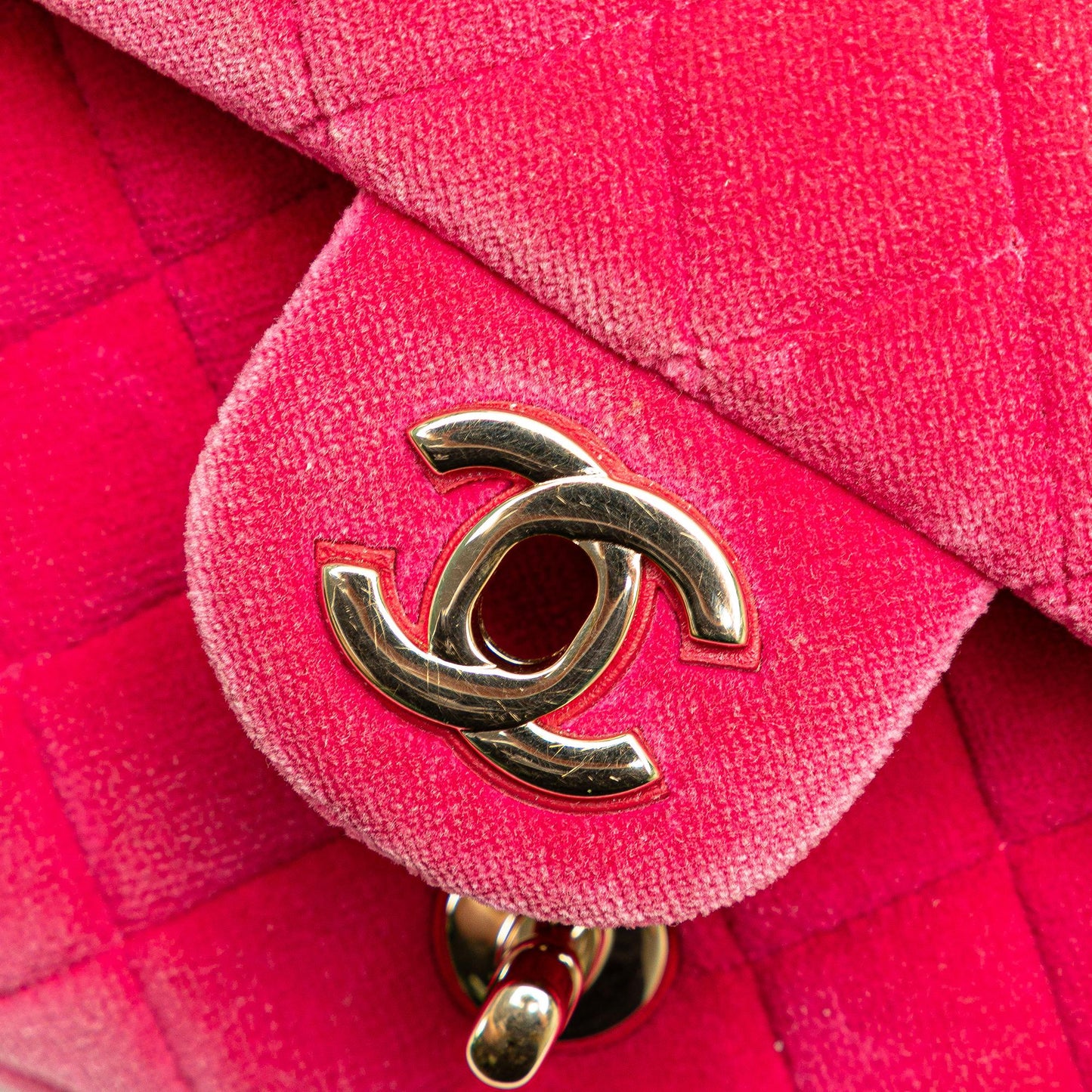 Chanel Mini Quilted Velvet Pearl Crush Single Flap