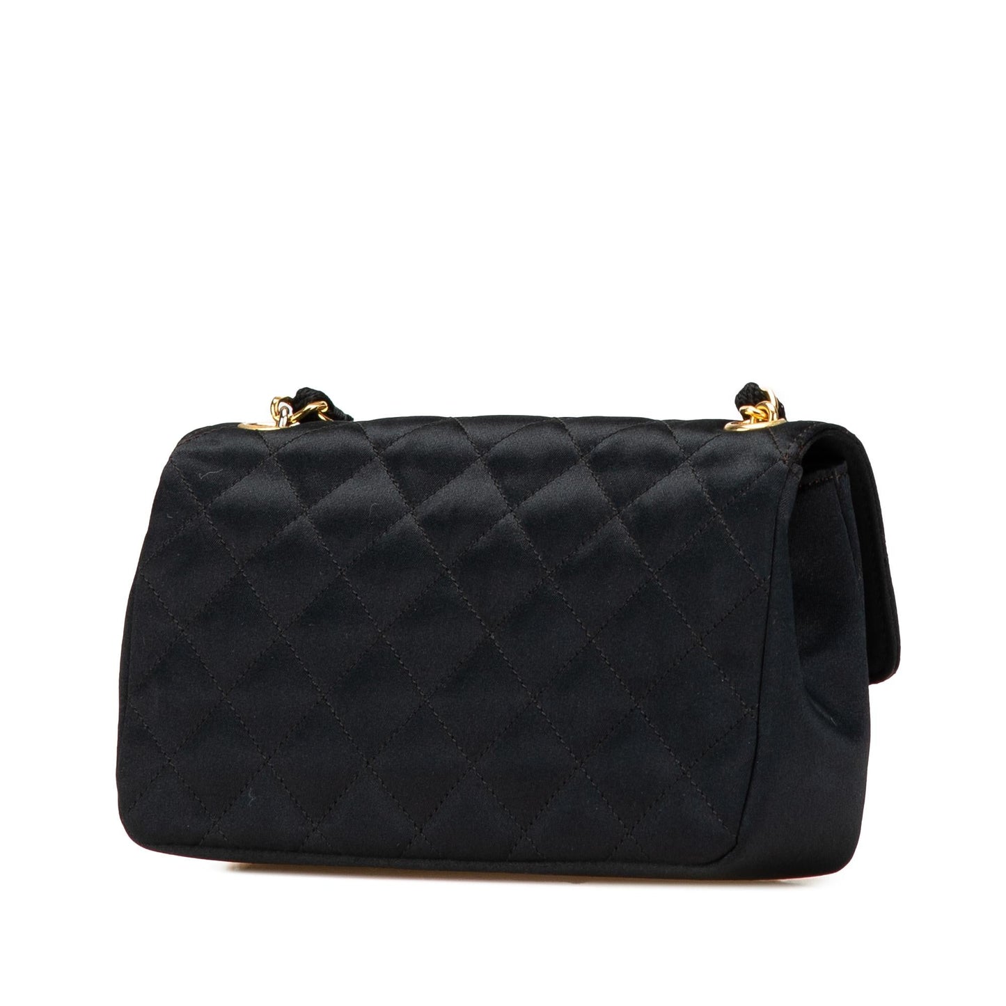 Chanel Mini Rectangular CC Quilted Satin Flap
