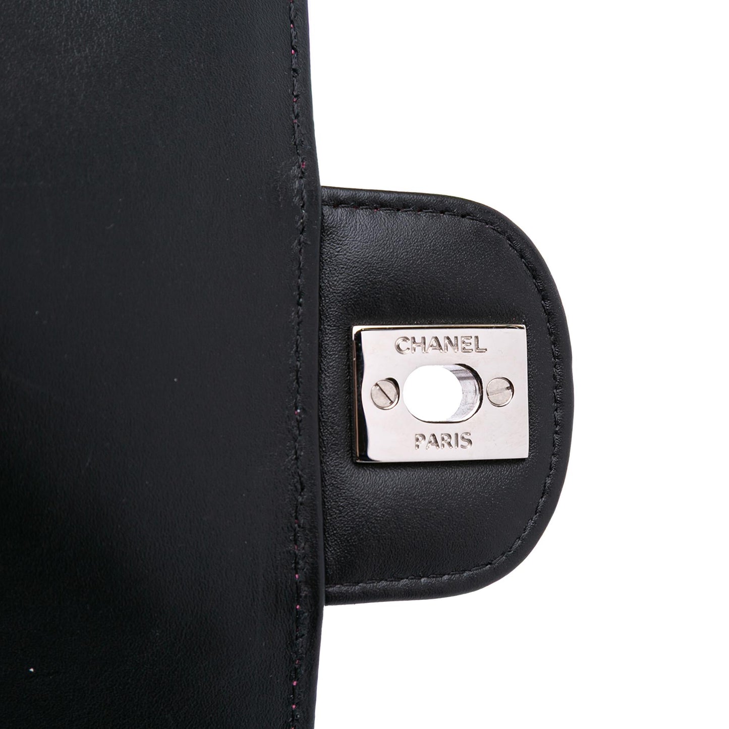Chanel Mini Rectangular Classic Bicolor Patent Single Flap