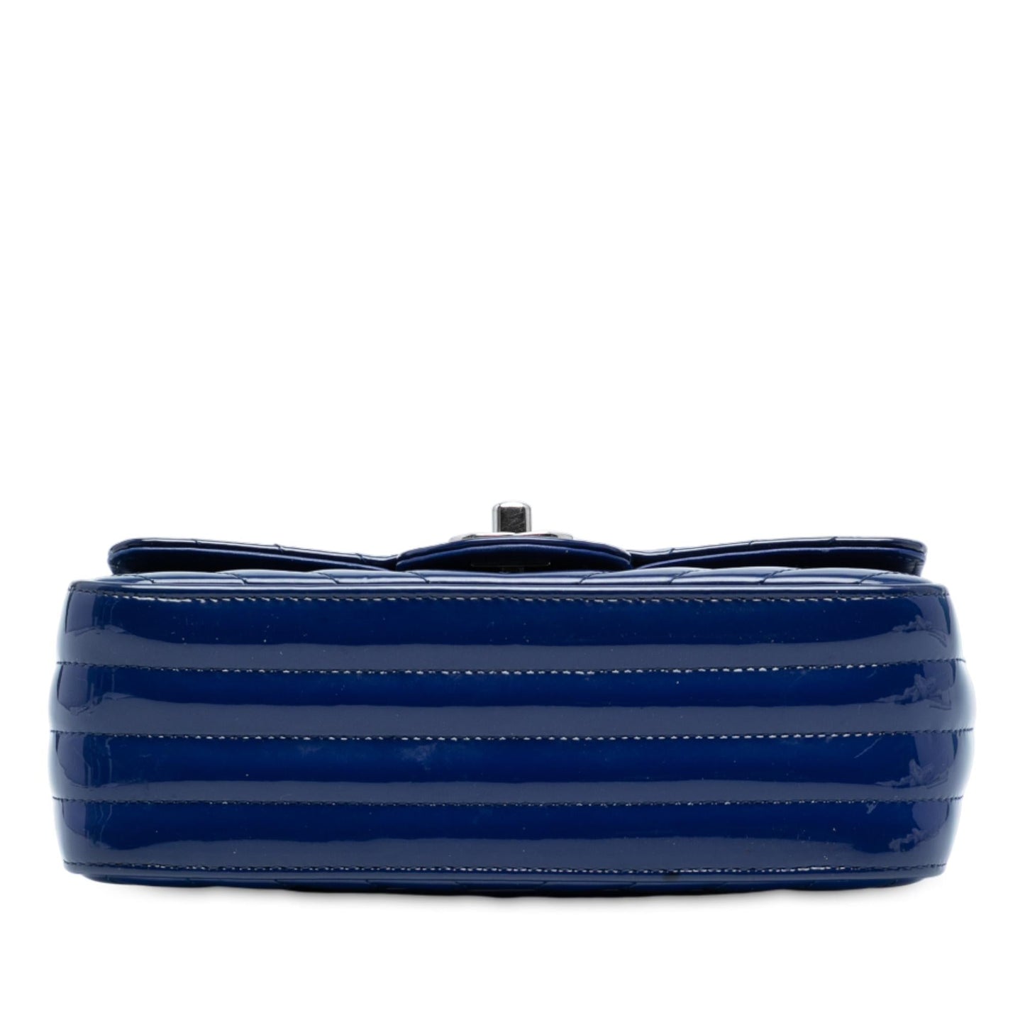 Chanel Mini Rectangular Classic Chevron Patent Single Flap