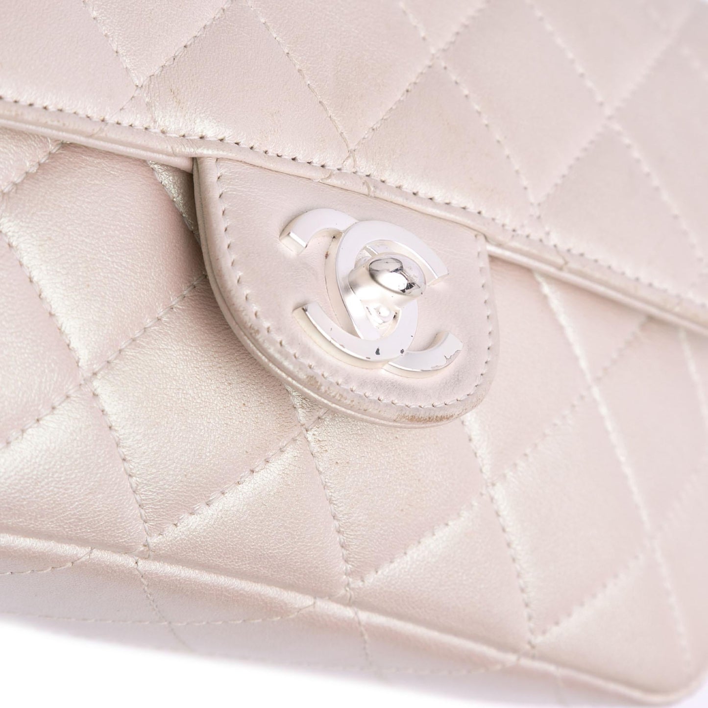 Chanel Mini Rectangular Classic Iridescent Lambskin Single Flap