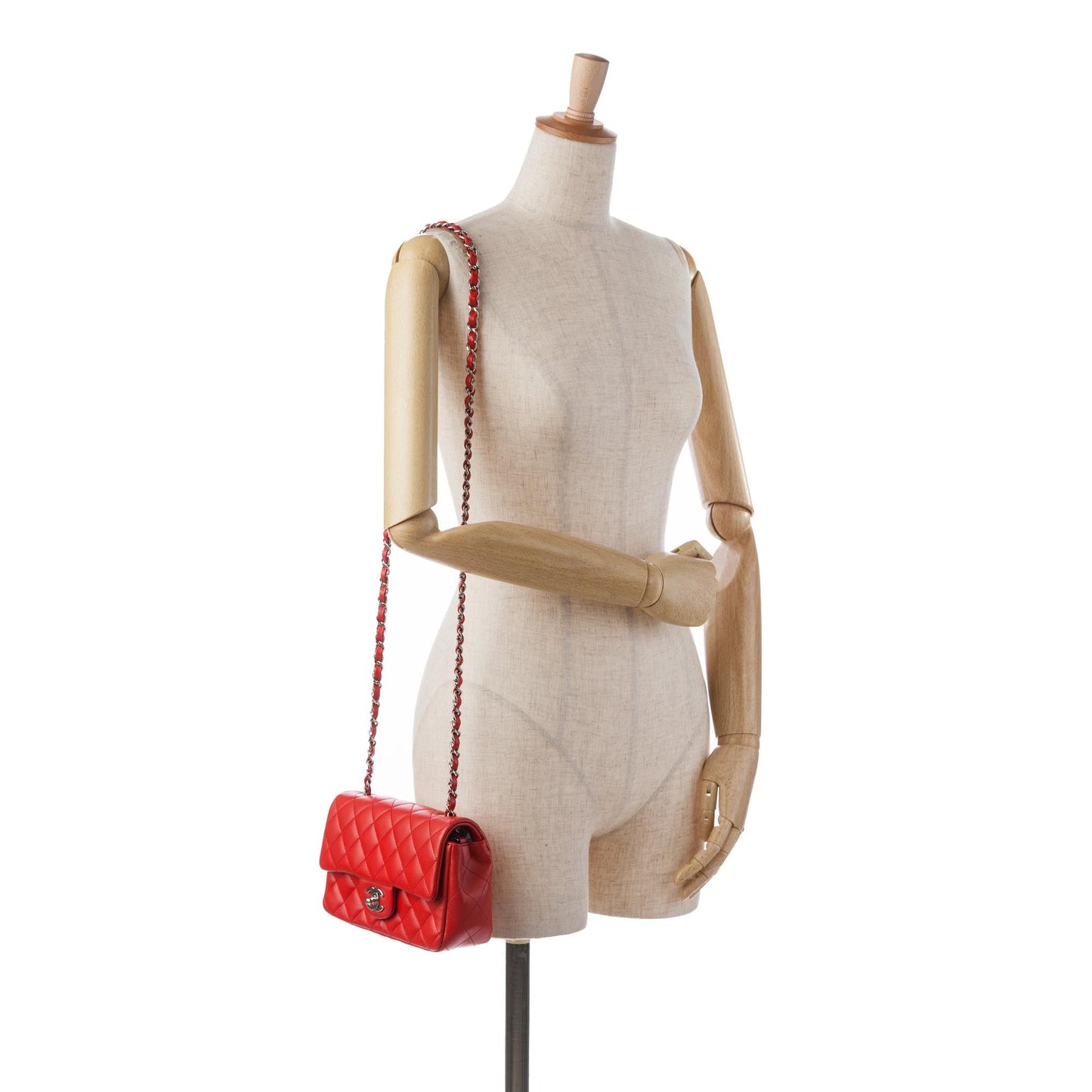 Chanel Mini Rectangular Classic Lambskin Single Flap (SHG-gDFOLY)