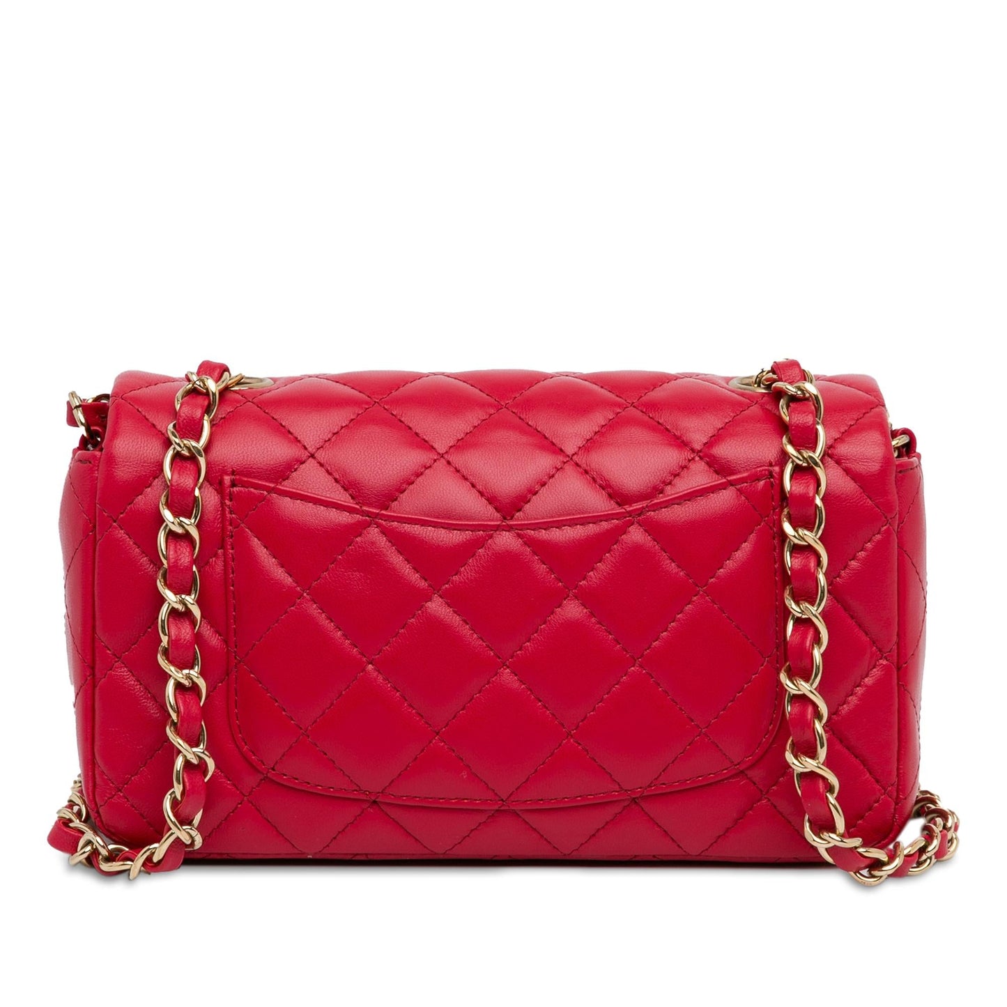 Chanel Mini Rectangular Classic Lambskin Single Flap (SHG-NLXfA6)