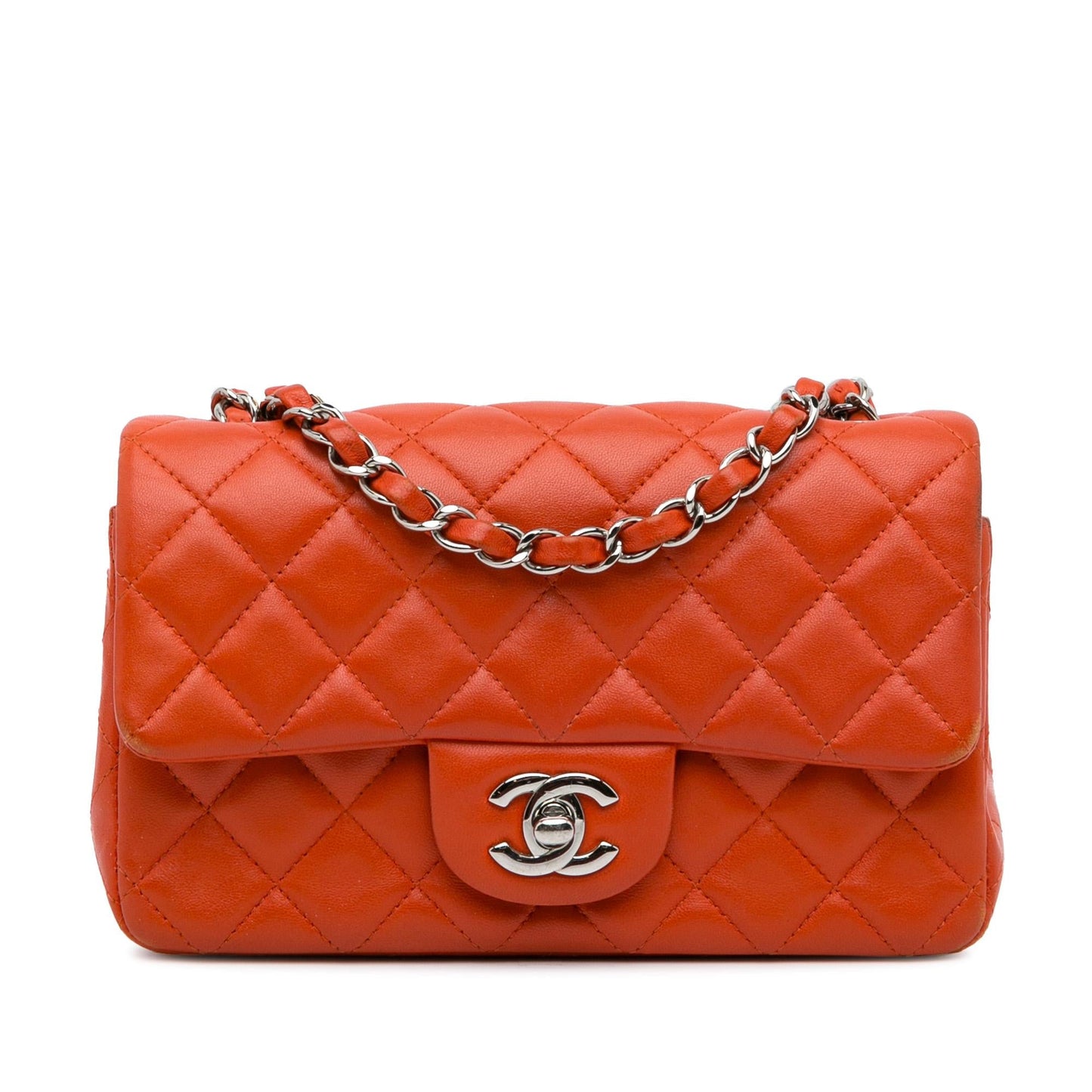 Chanel Mini Rectangular Classic Lambskin Single Flap (SHG-ivLQsv)