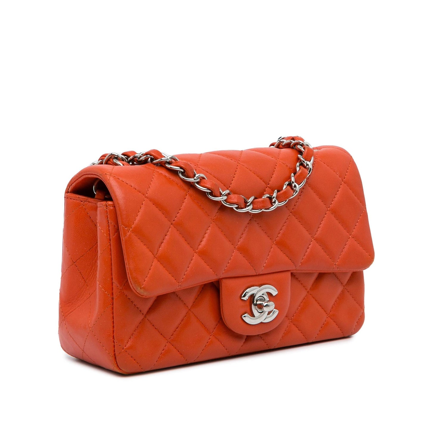 Chanel Mini Rectangular Classic Lambskin Single Flap (SHG-ivLQsv)