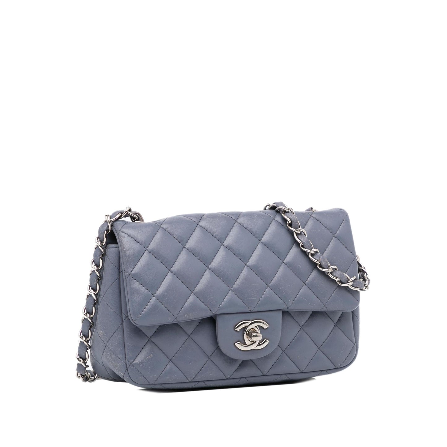 Chanel Mini Rectangular Classic Lambskin Single Flap (SHG-vQkc6V)