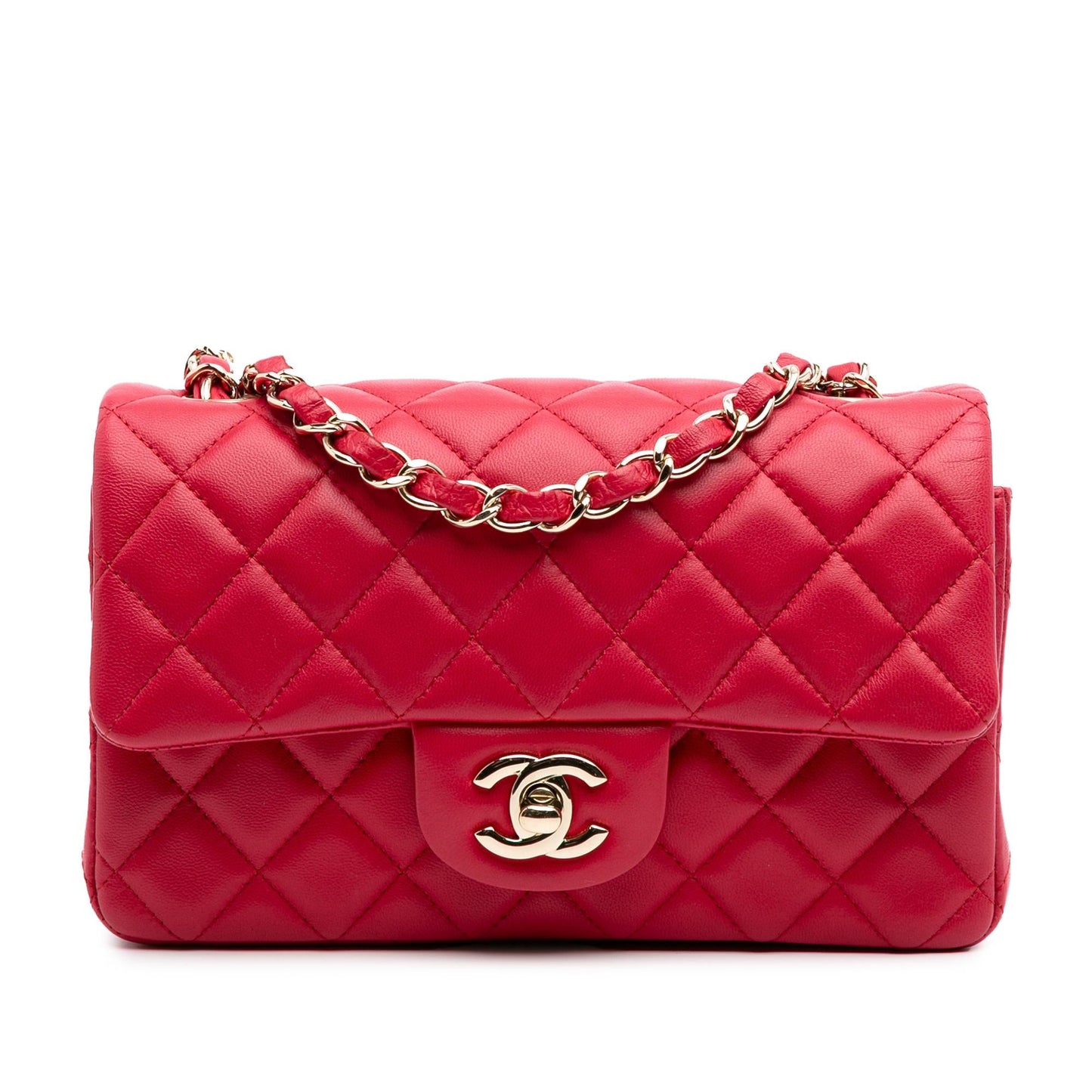 Chanel Mini Rectangular Classic Lambskin Single Flap