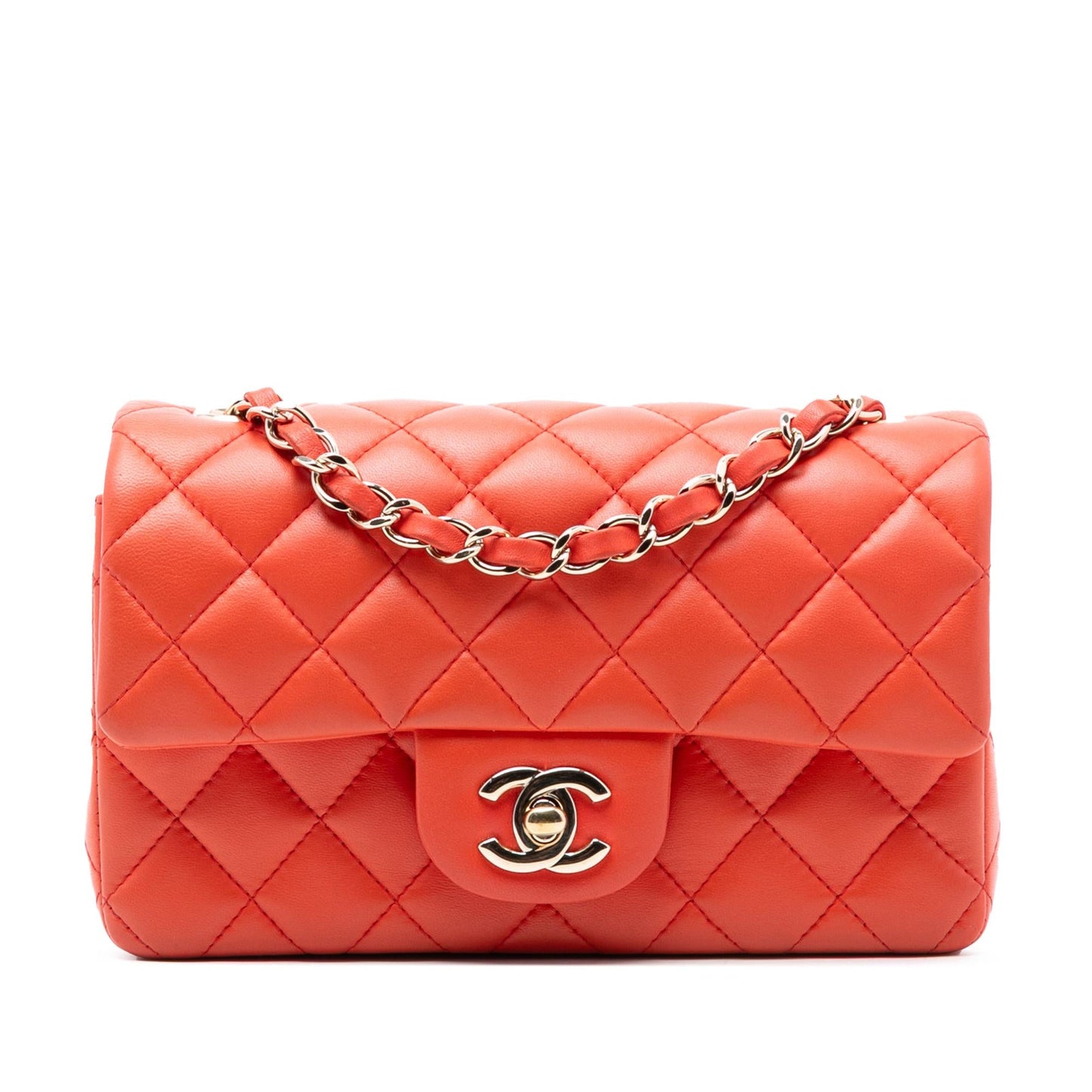 Chanel Mini Rectangular Classic Lambskin Single Flap