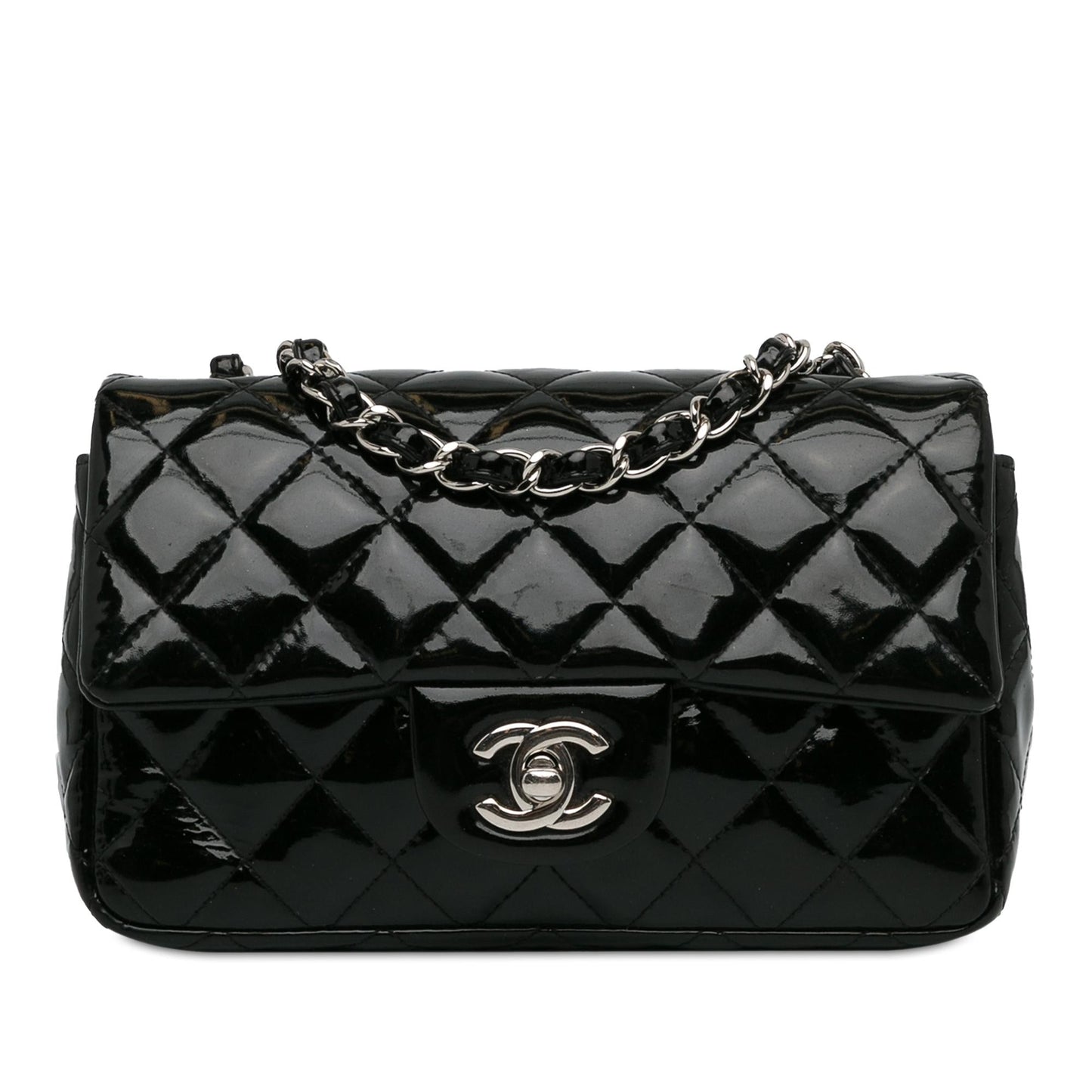 Luxury Chanel Mini Rectangular Classic Patent Single Flap (SHG-fnfHQ4)