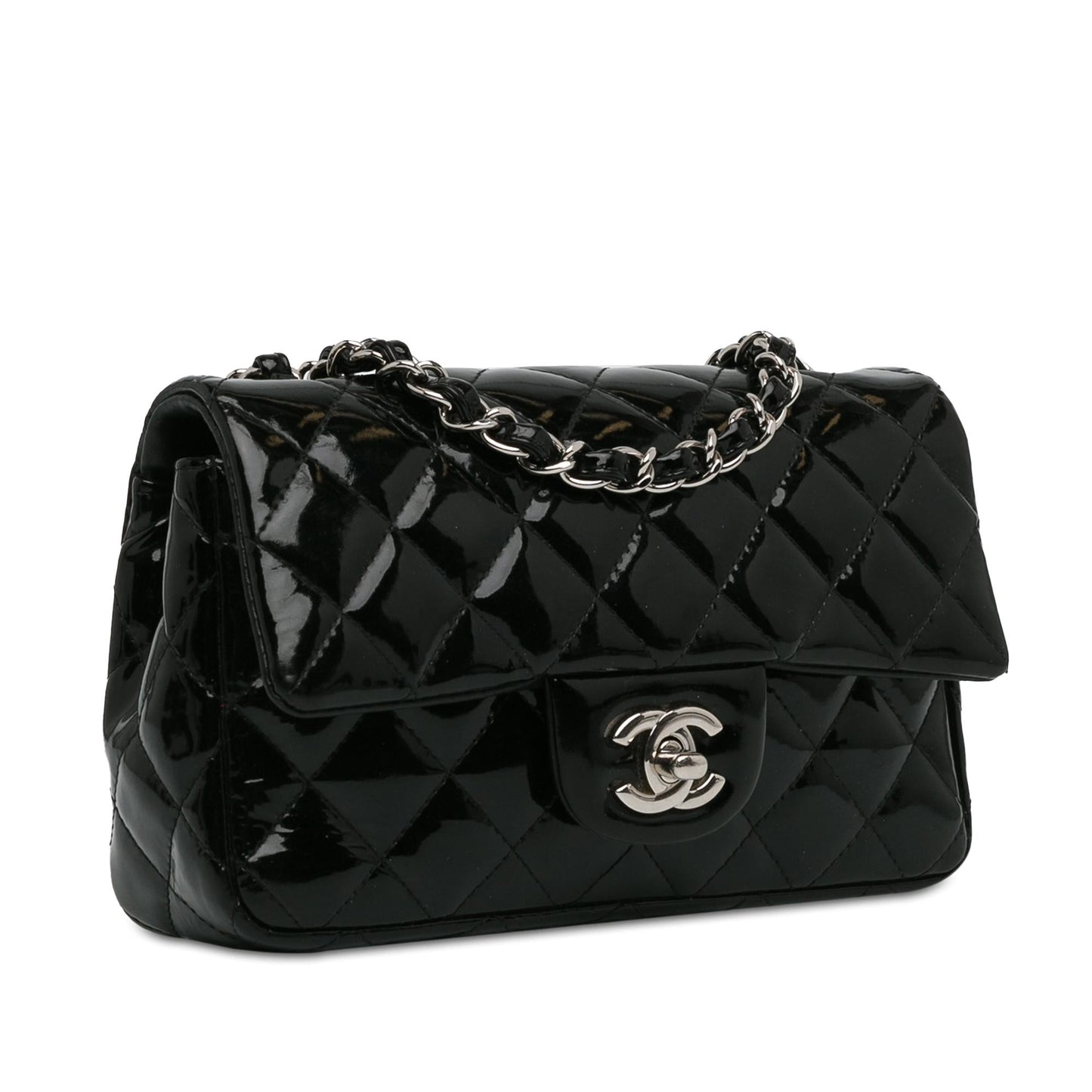 Luxury Chanel Mini Rectangular Classic Patent Single Flap (SHG-fnfHQ4)