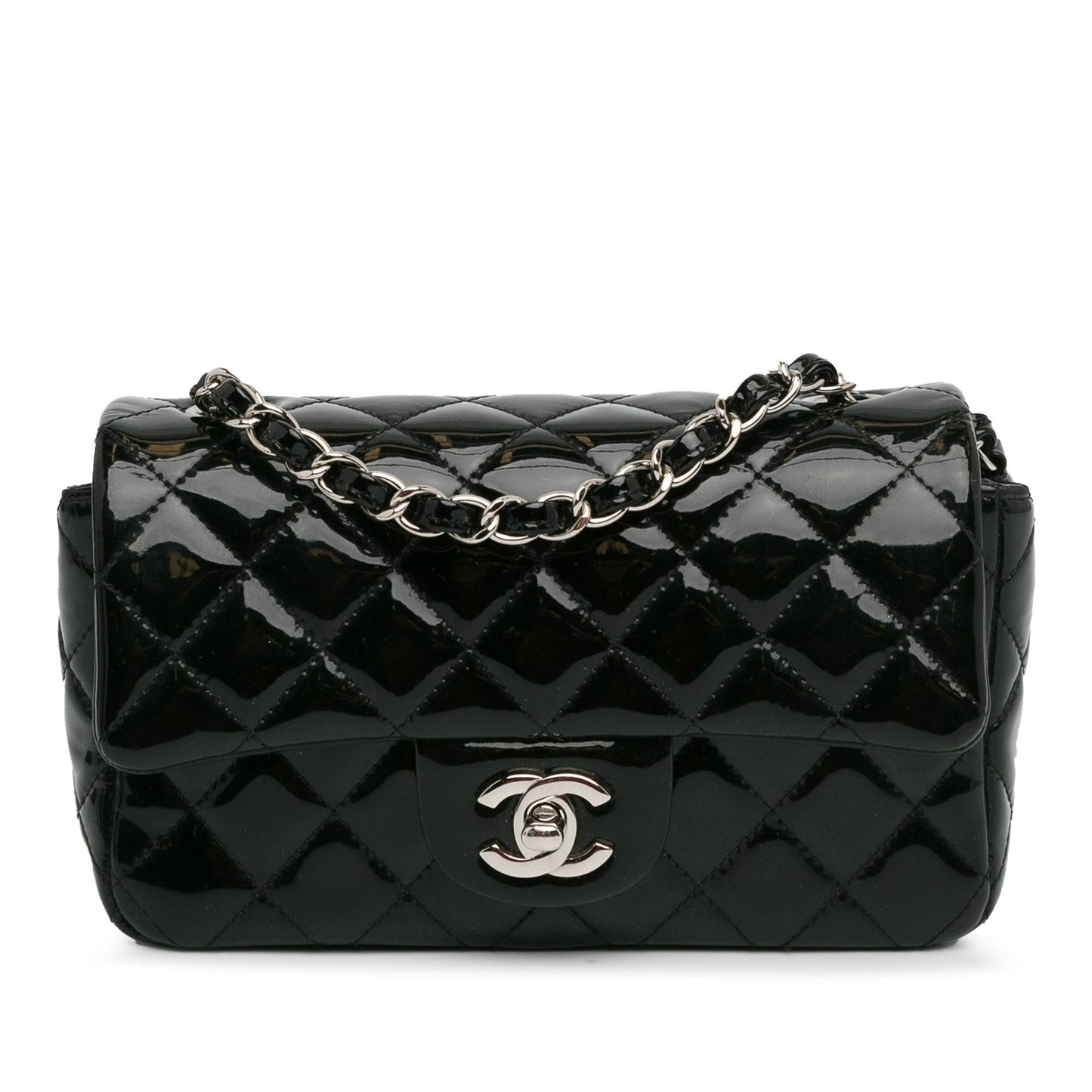 Luxury Chanel Mini Rectangular Classic Patent Single Flap (SHG-foRix8)