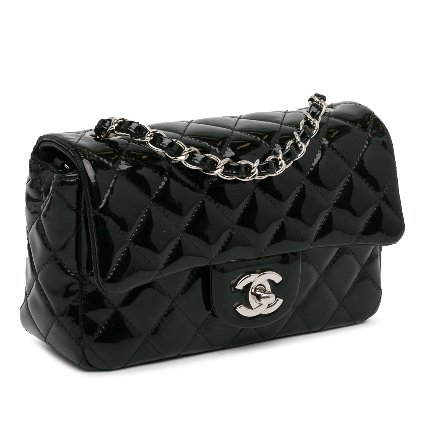 Luxury Chanel Mini Rectangular Classic Patent Single Flap (SHG-foRix8)