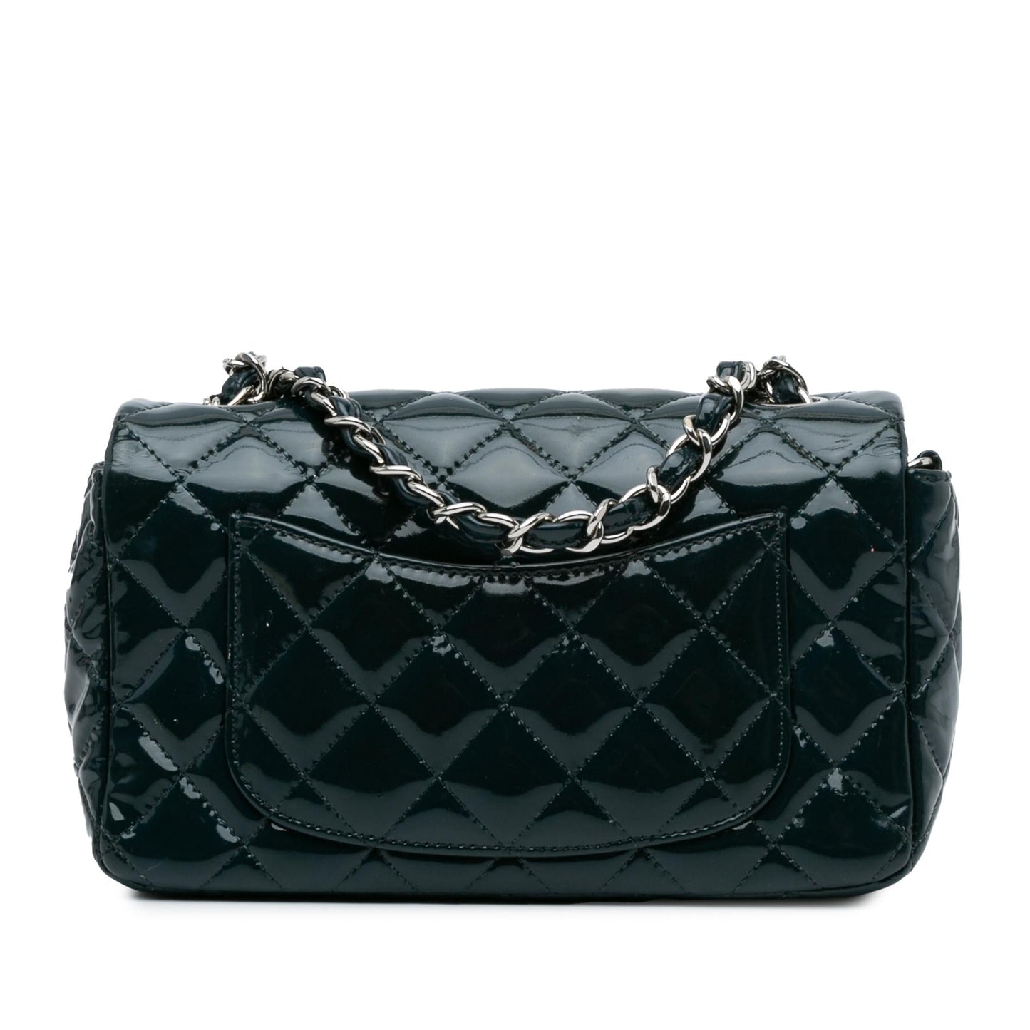Luxury Chanel Mini Rectangular Classic Patent Single Flap (SHG-TPwrWV)