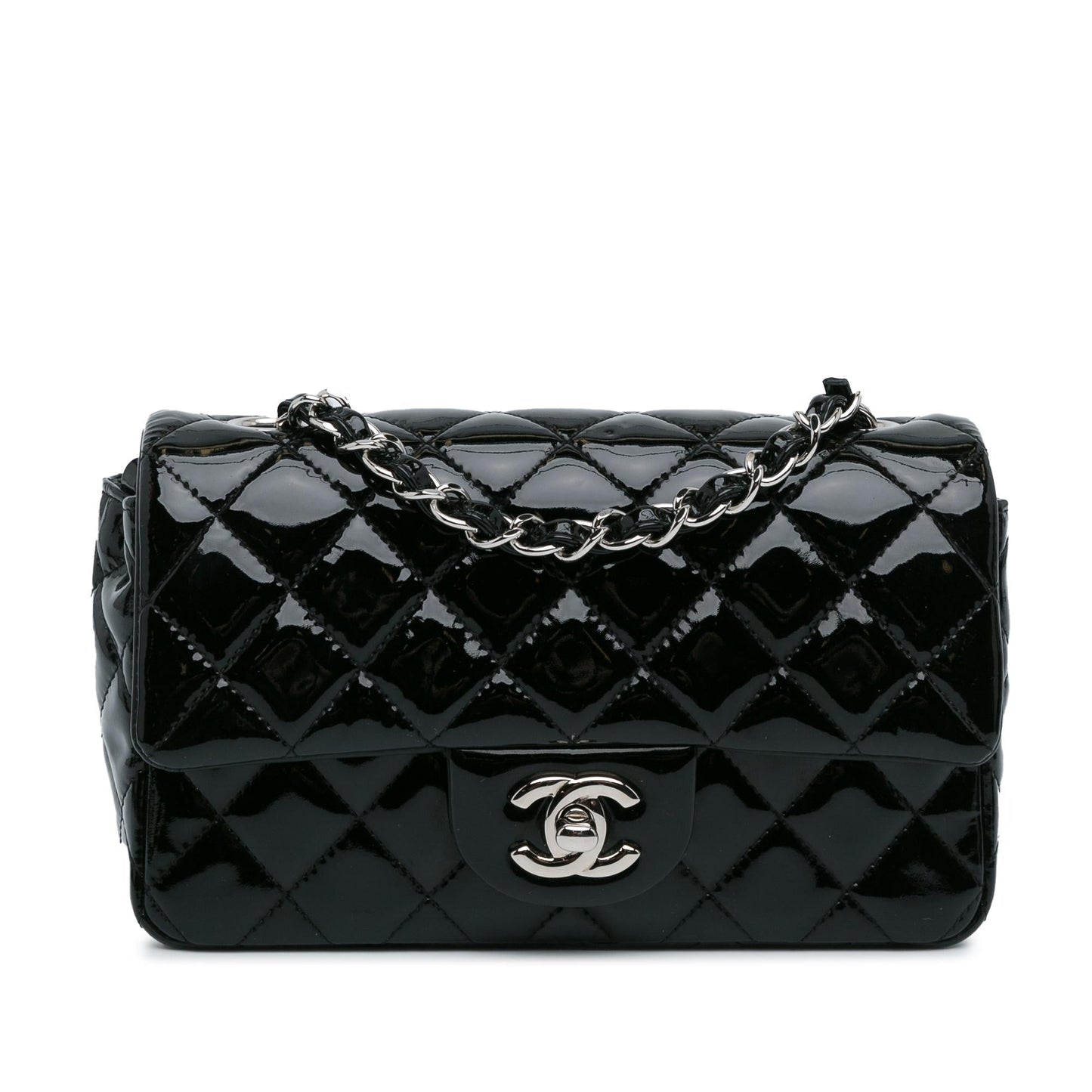 Luxury Chanel Mini Rectangular Classic Patent Single Flap (SHG-0ku6lp)
