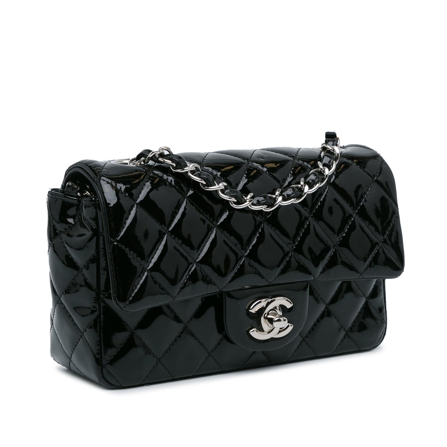 Luxury Chanel Mini Rectangular Classic Patent Single Flap (SHG-0ku6lp)
