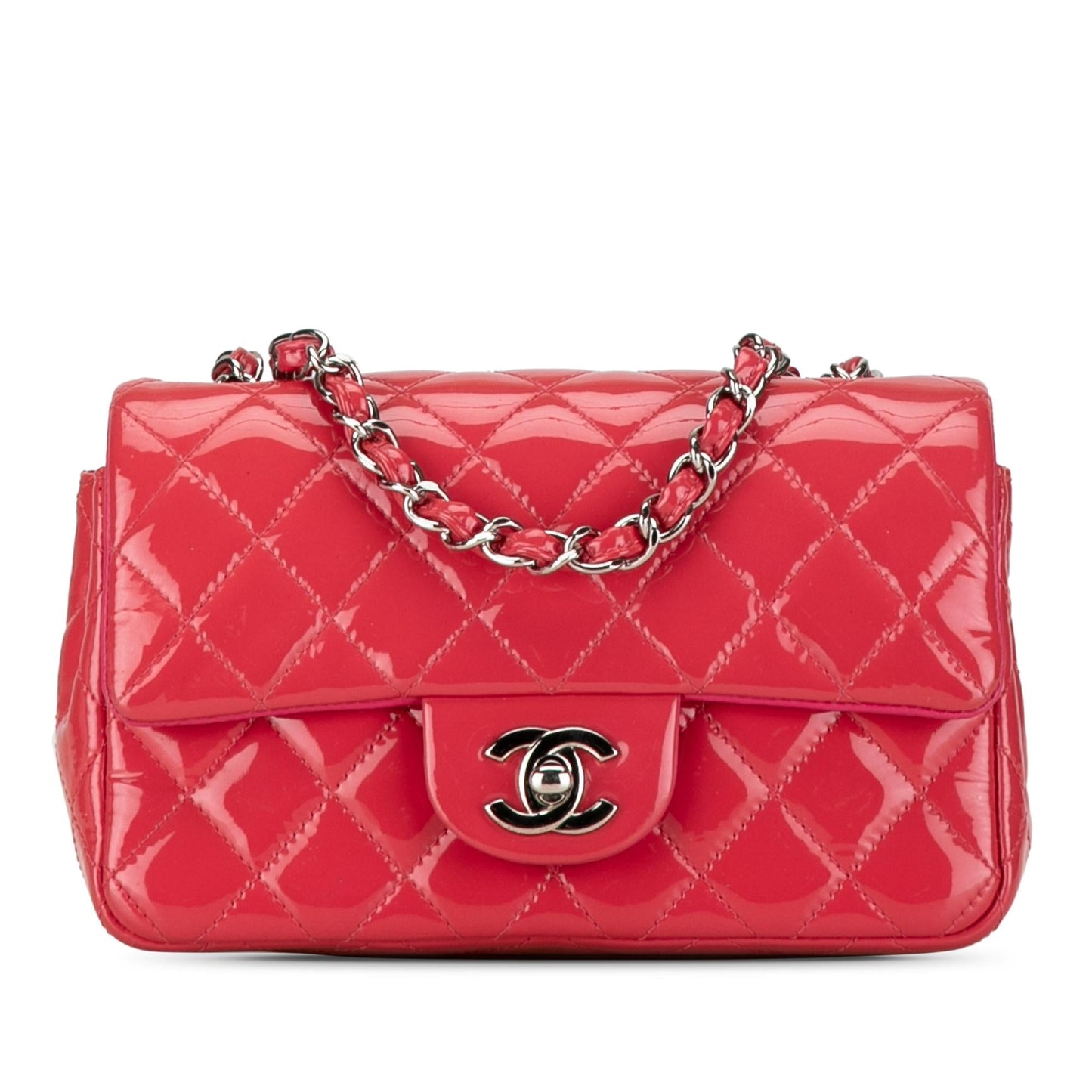 Luxury Chanel Mini Rectangular Classic Patent Single Flap (SHG-XuFX41)