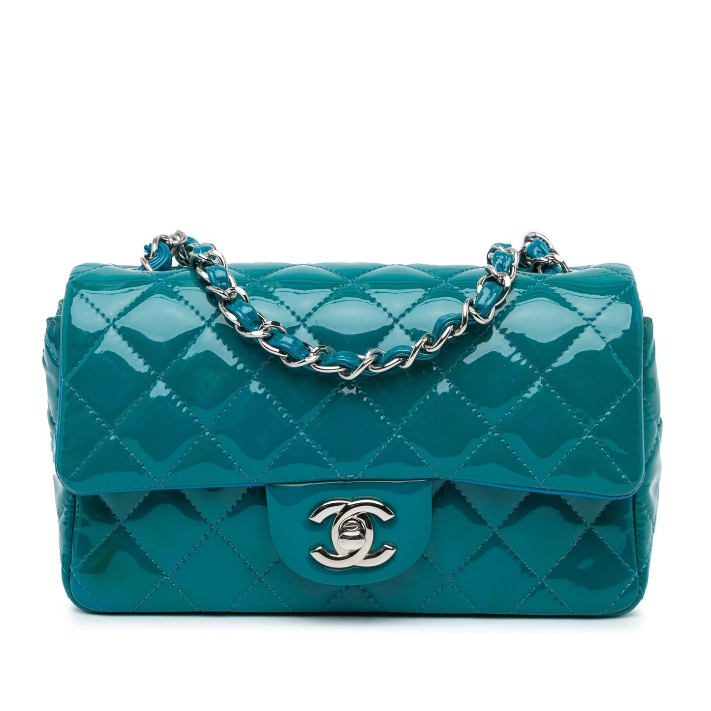 Luxury Chanel Mini Rectangular Classic Patent Single Flap (SHG-xSJFwT)