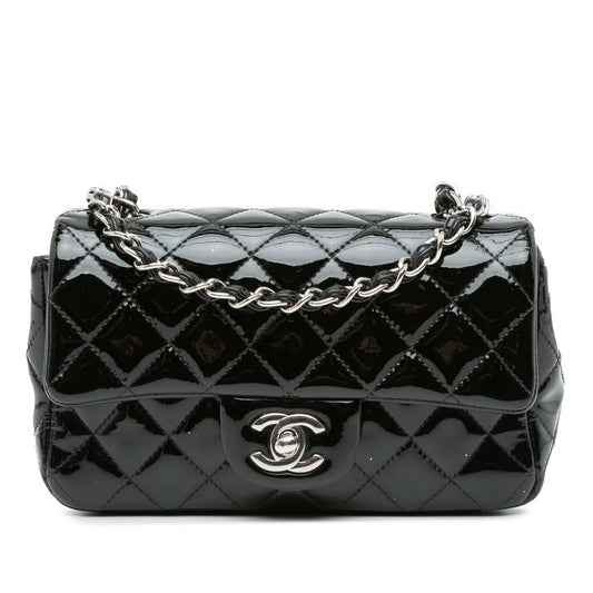 Chanel Mini Rectangular Classic Patent Single Flap (SHG-zYcSdt)