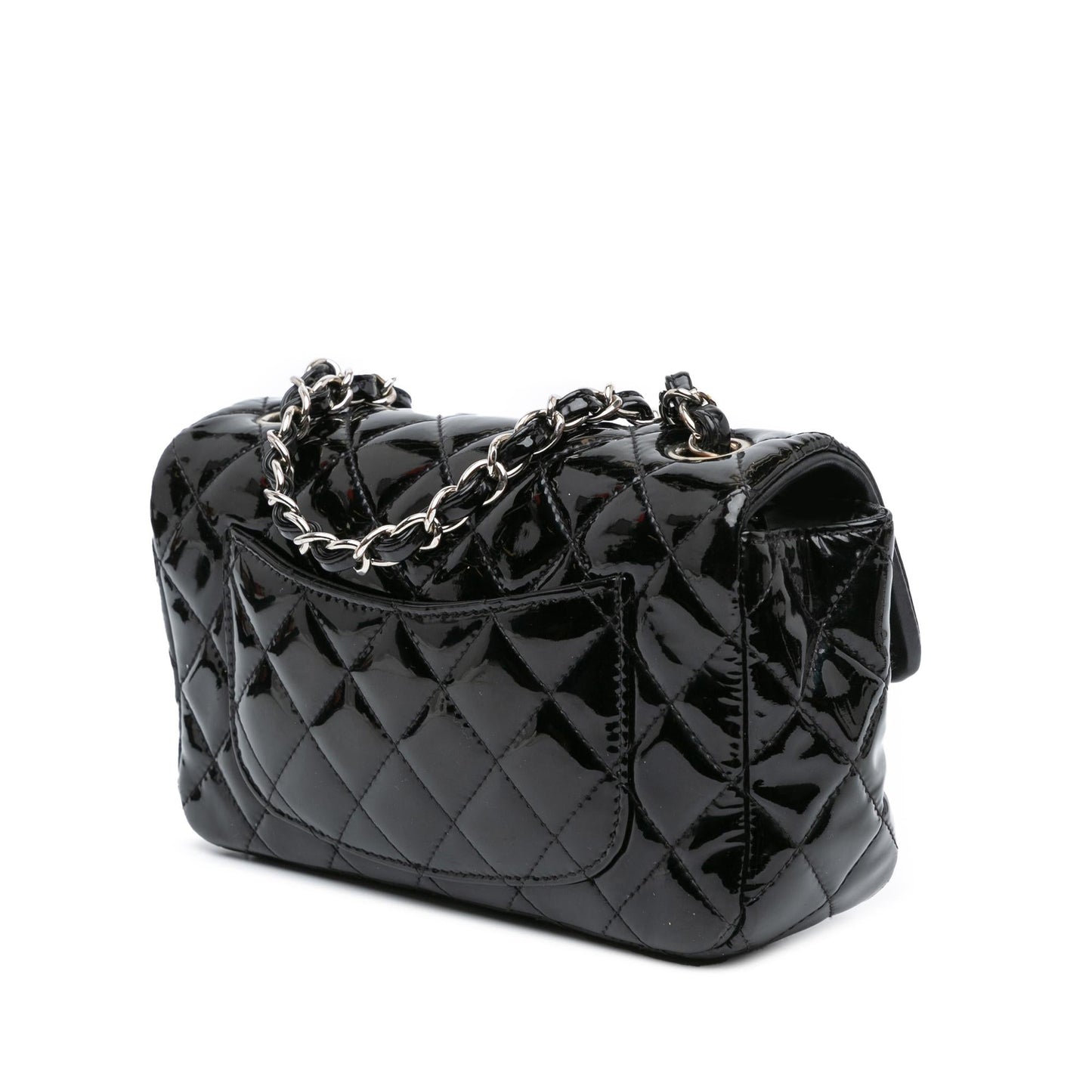 Chanel Mini Rectangular Classic Patent Single Flap