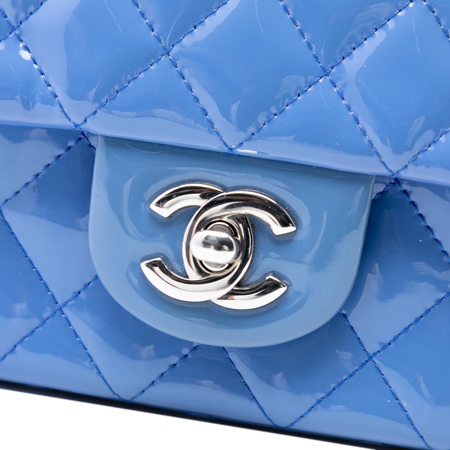 Chanel Mini Rectangular Classic Patent Single Flap
