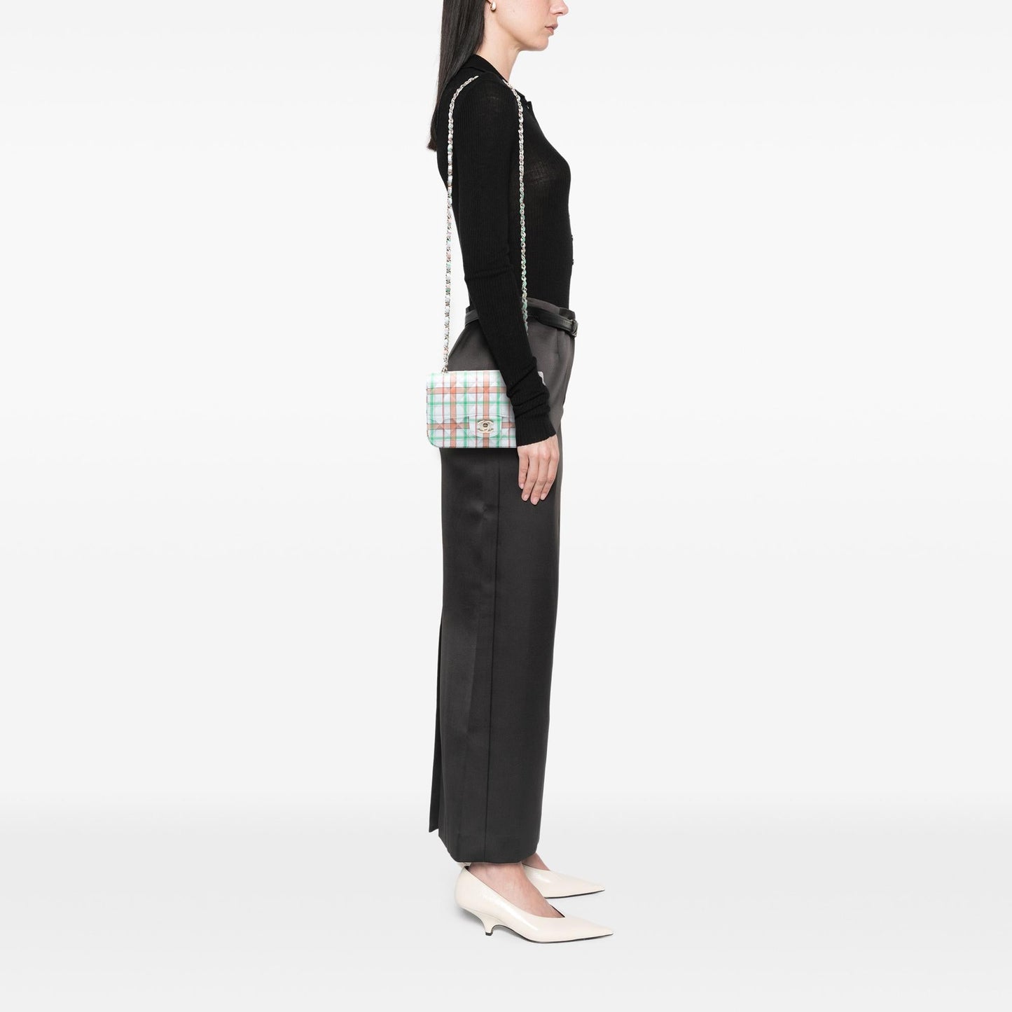 Chanel Mini Rectangular Classic Printed Calfskin Single Flap