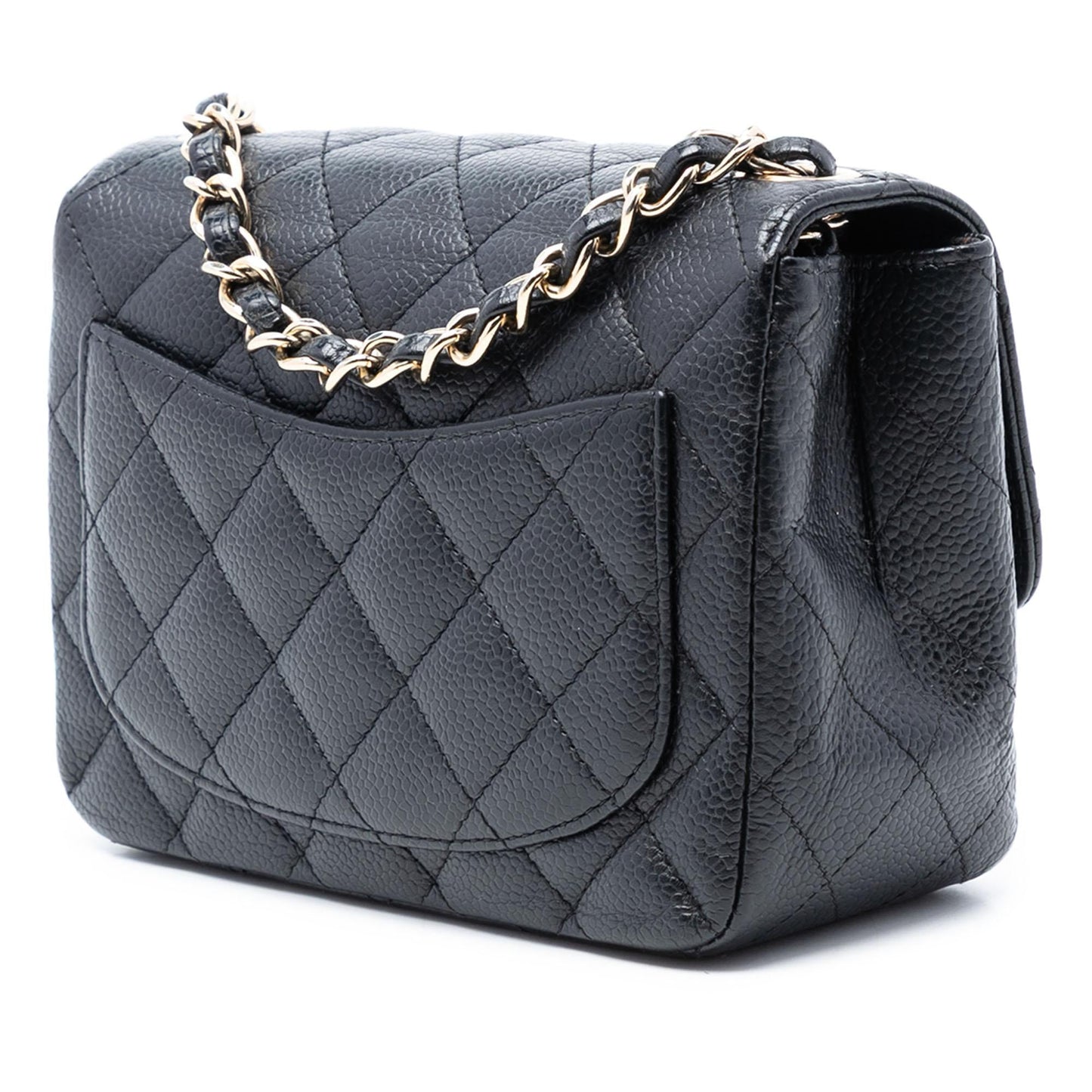 Chanel Mini Square Classic Caviar Single Flap