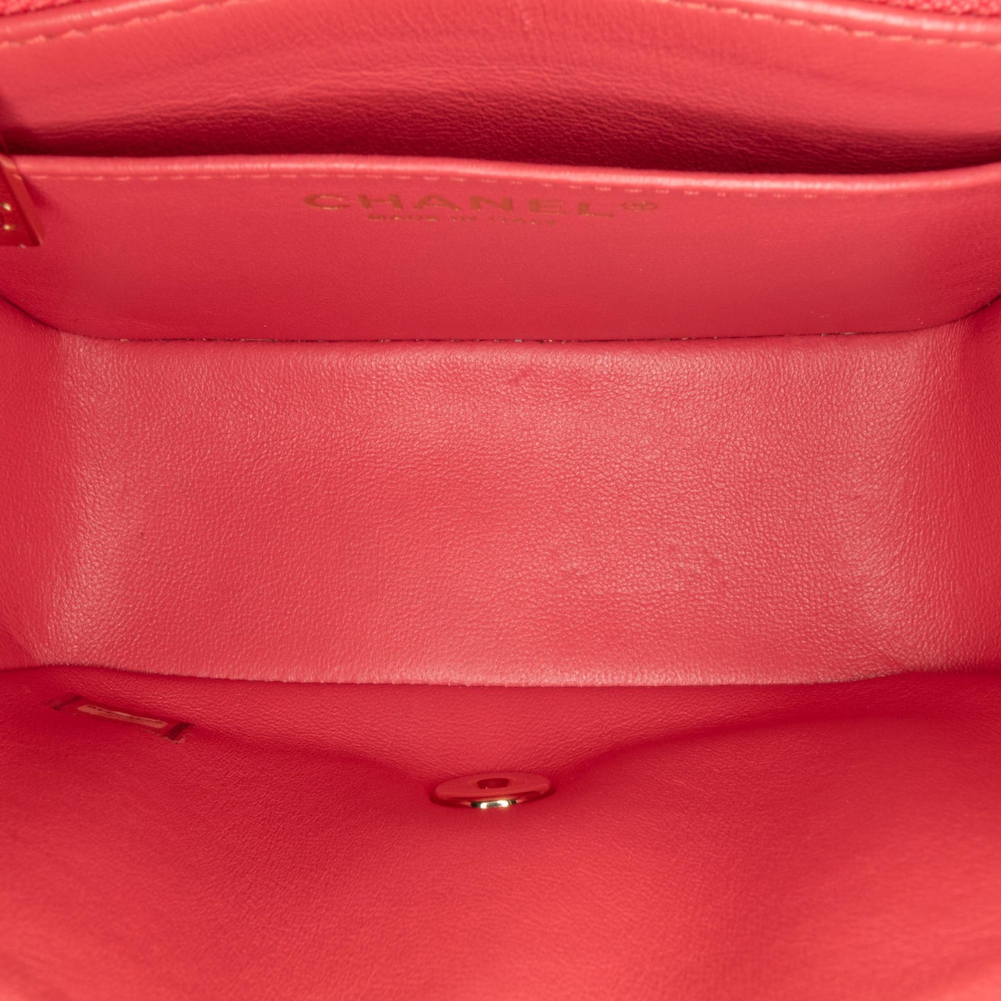 Chanel Mini Square Classic Chevron Lambskin Flap (SHG-8Ryymc)