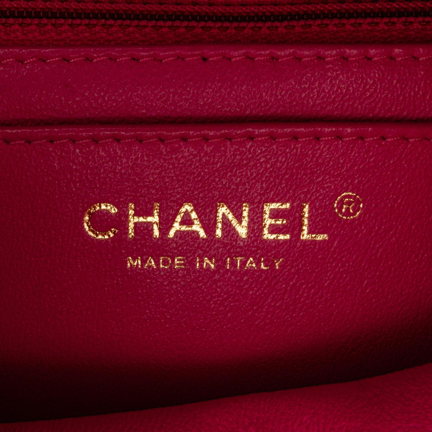Chanel Mini Square Classic Chevron Lambskin Single Flap