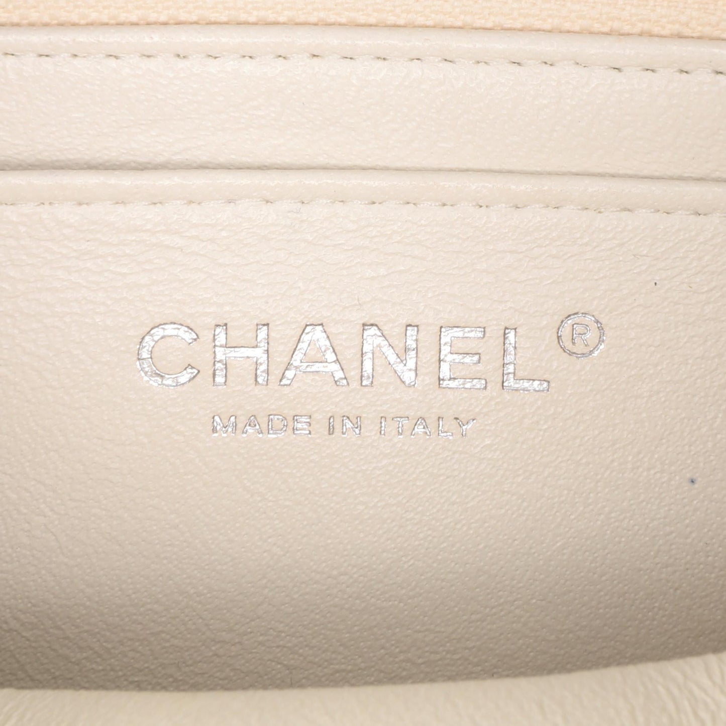 Chanel Mini Square Classic Crumpled Calfskin Single Flap