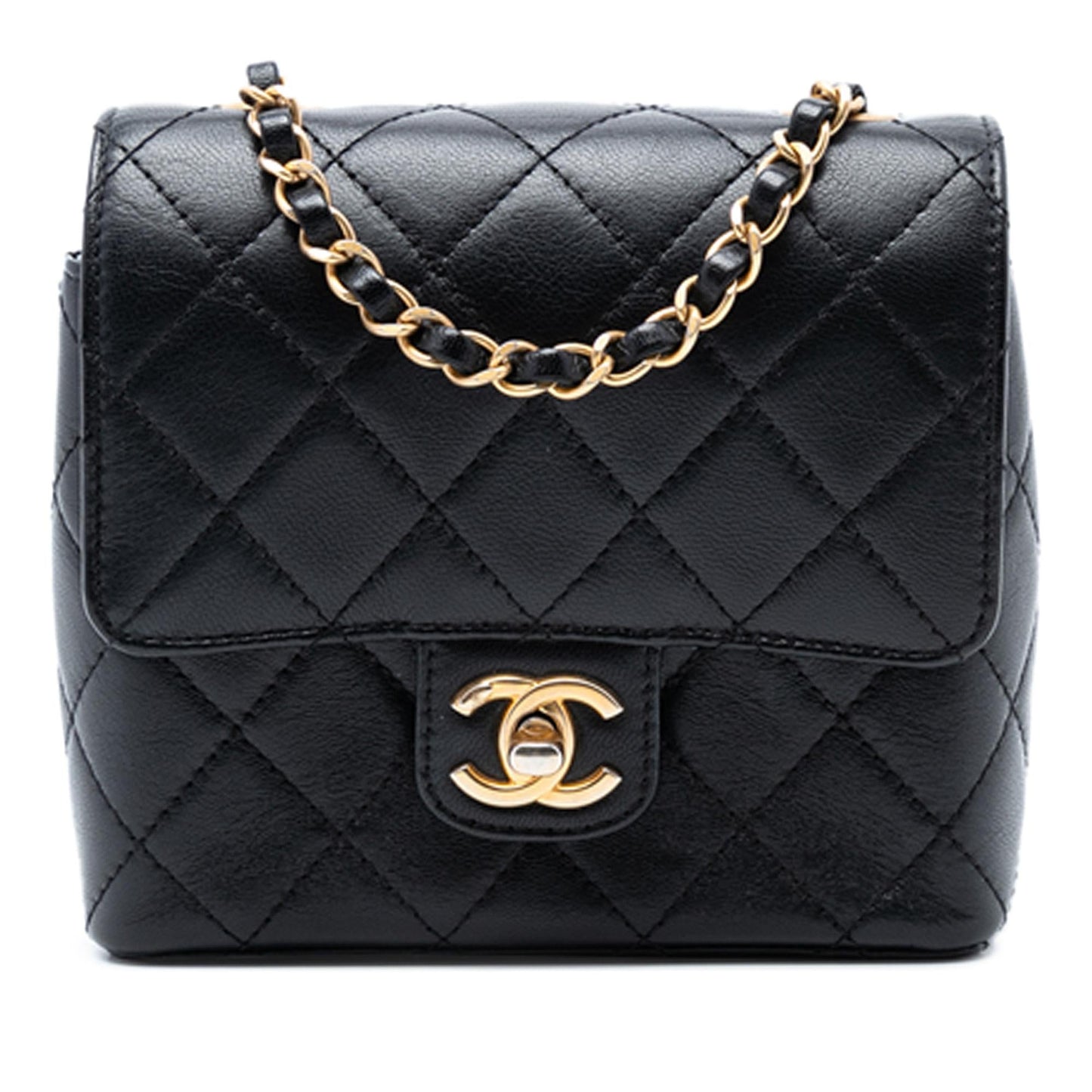 Chanel Mini Square Classic Goatskin Single Flap