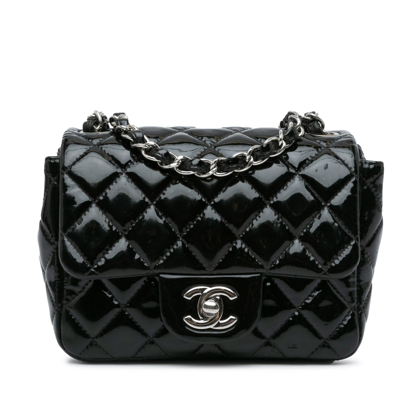 Luxury Chanel Mini Square Classic Patent Single Flap (SHG-vfasYd)