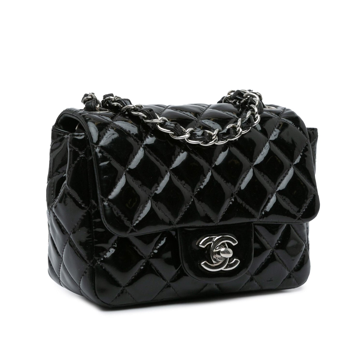 Luxury Chanel Mini Square Classic Patent Single Flap (SHG-vfasYd)