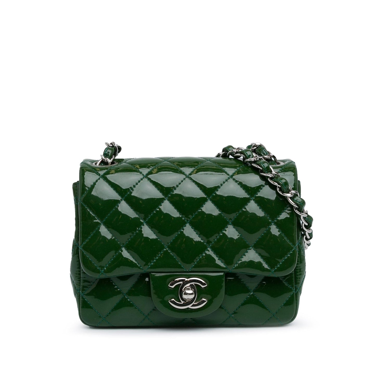 Luxury Chanel Mini Square Classic Patent Single Flap (SHG-kyvpJB)