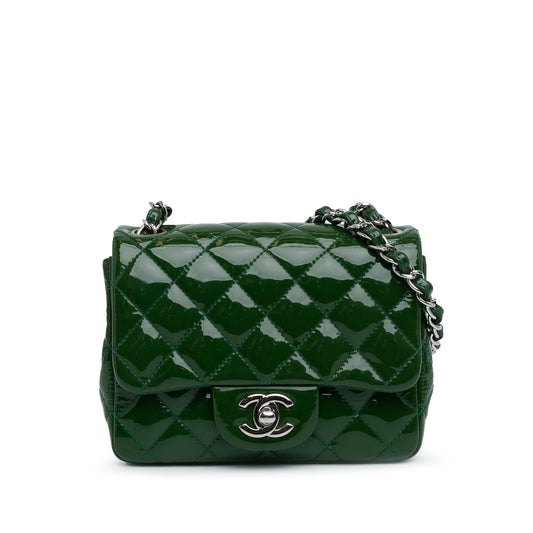 Luxury Chanel Mini Square Classic Patent Single Flap (SHG-kyvpJB)