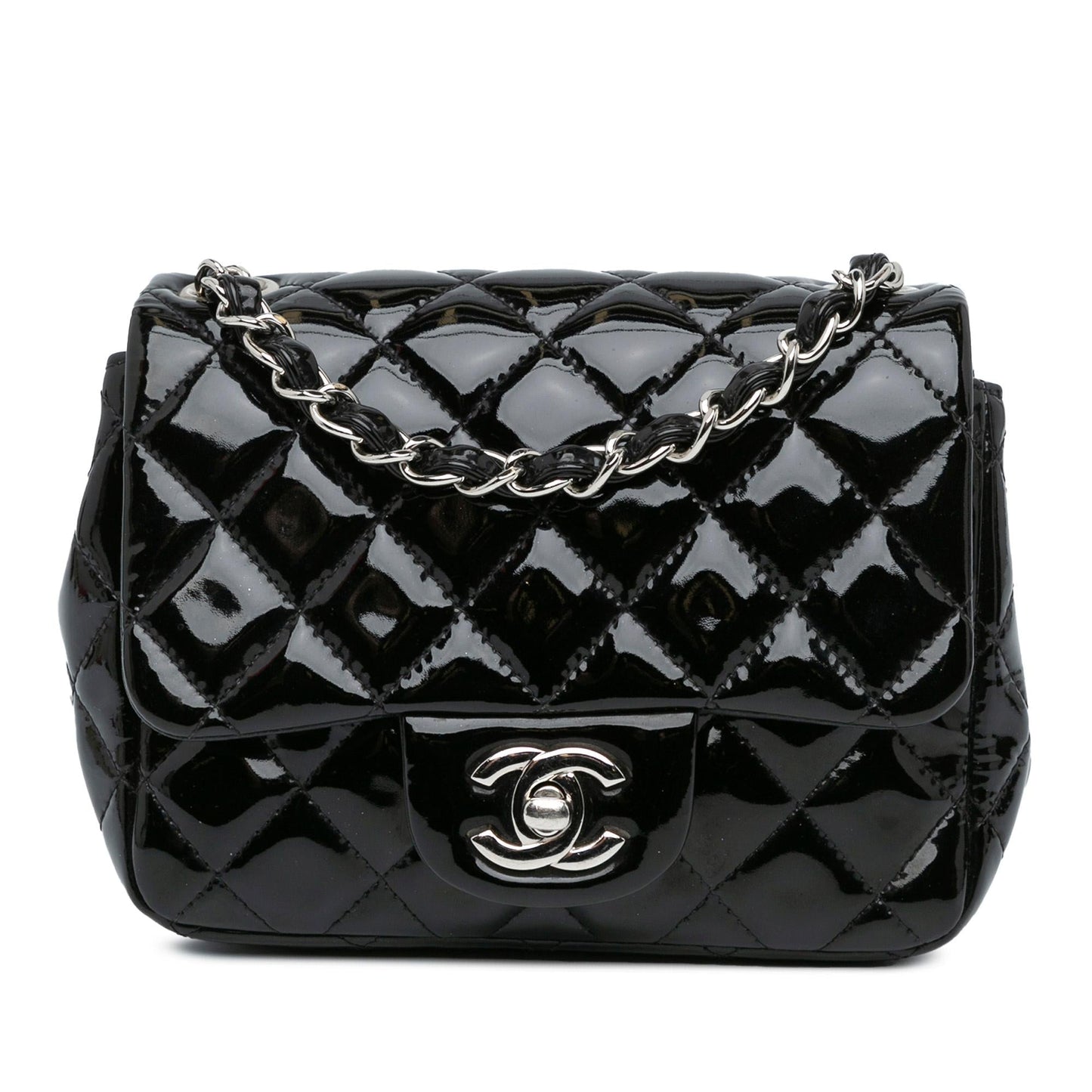 Luxury Chanel Mini Square Classic Patent Single Flap (SHG-0hjZ92)
