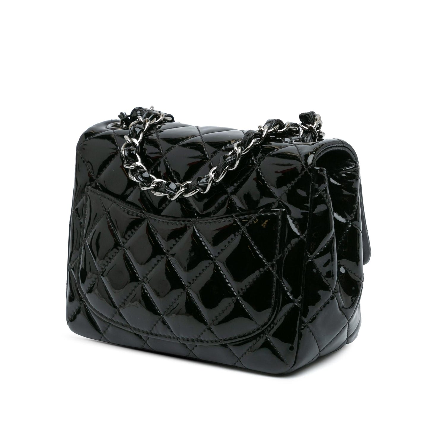 Chanel Mini Square Classic Patent Single Flap (SHG-MhyuAt)