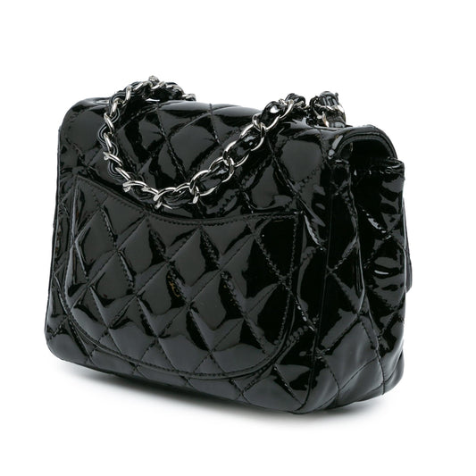 Chanel Mini Square Classic Patent Single Flap