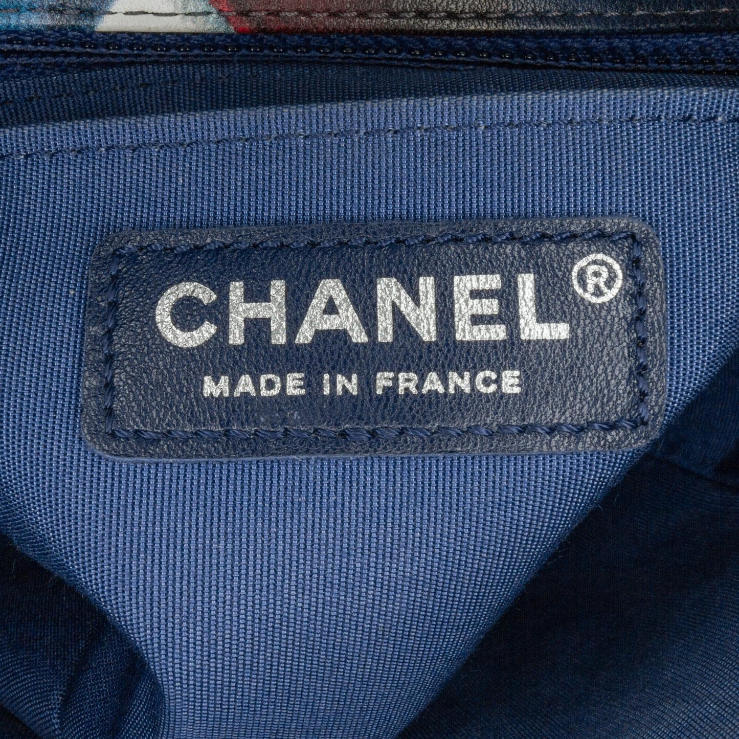 Chanel Mini Square Classic Printed Lambskin Airlines Flap (SHG-R7zeor)