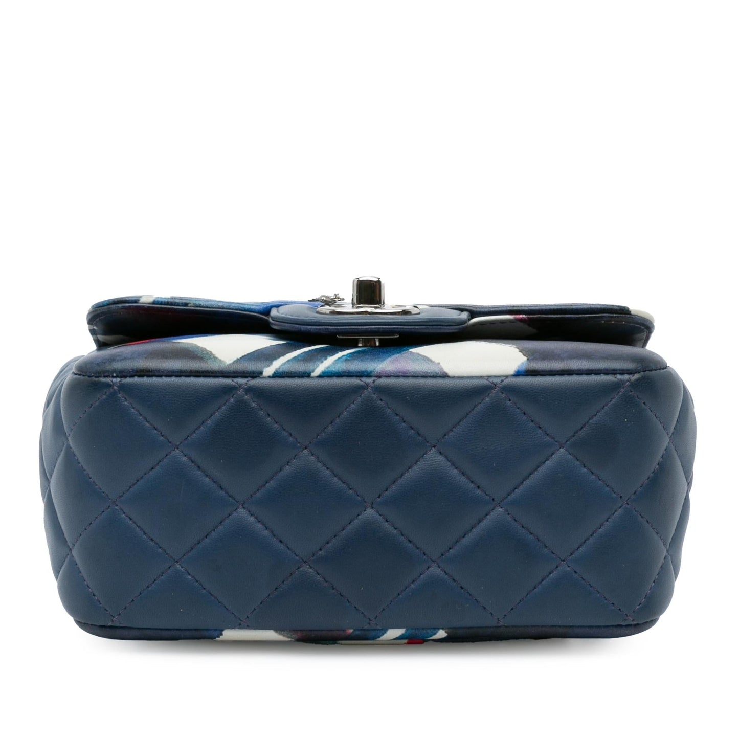Chanel Mini Square Classic Printed Lambskin Airlines Flap (SHG-hfSUwf)